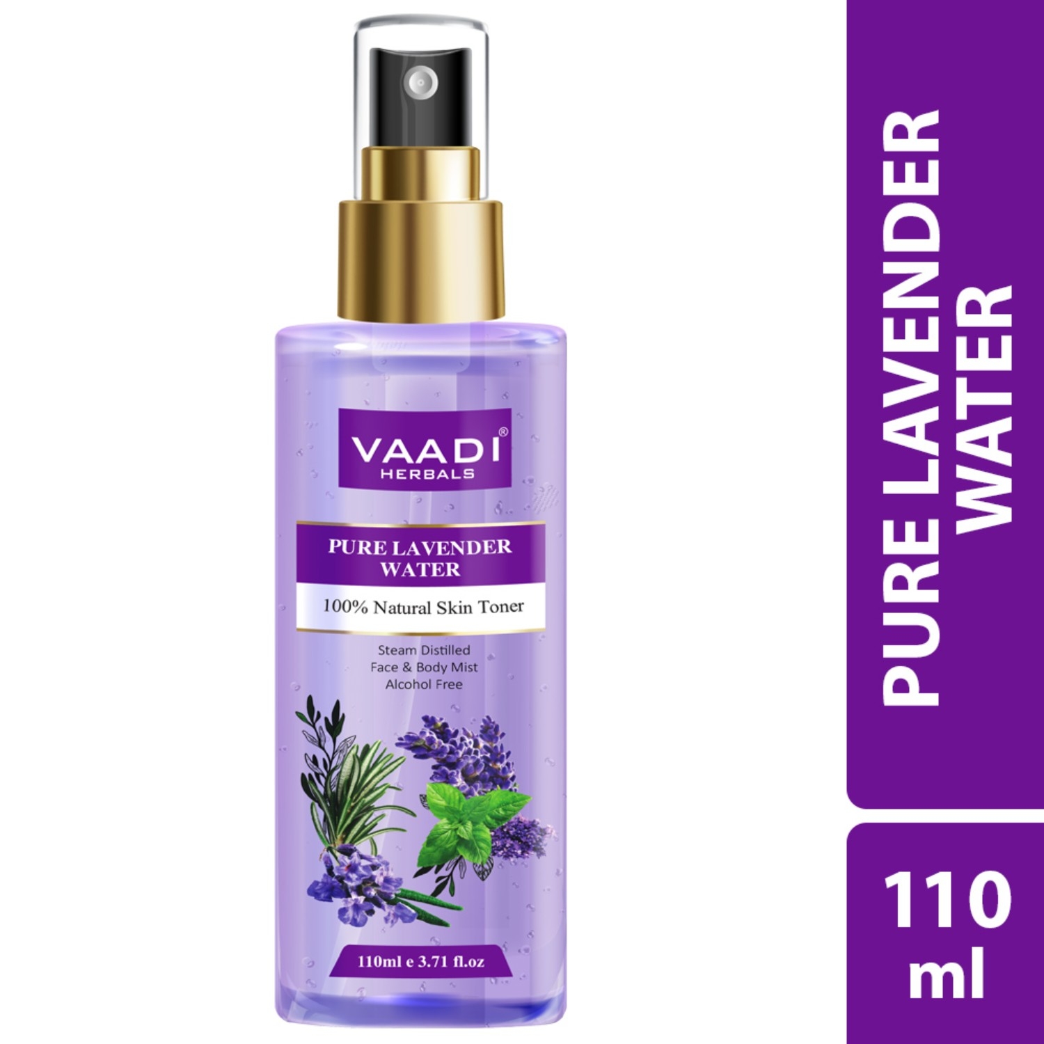 Vaadi Herbals | Vaadi Herbals Lavender Water 100% Natural and Pure Skin Toner (110ml)