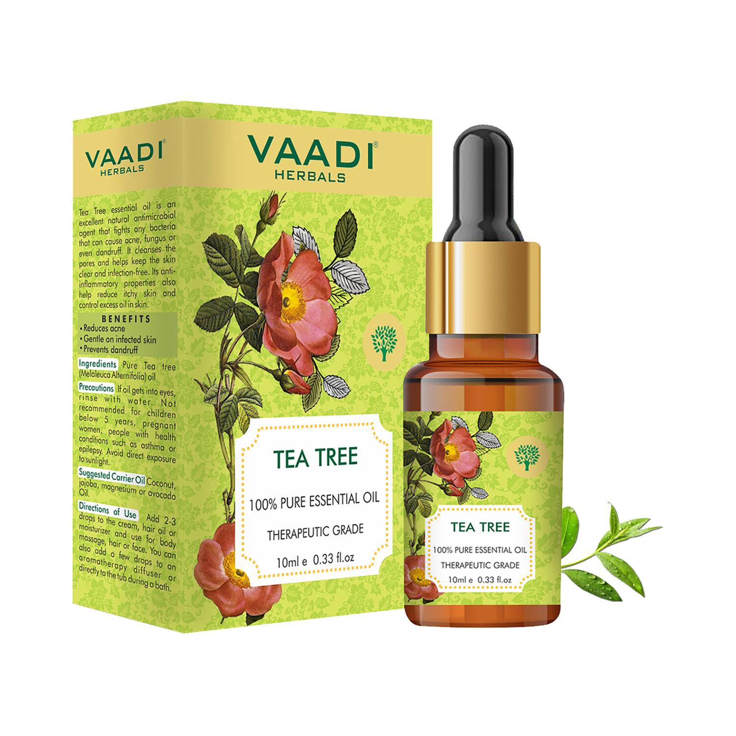 Vaadi Herbals | Vaadi Herbals 100% Pure Therapeutic Grade Tea Tree Essential Oil (10ml)