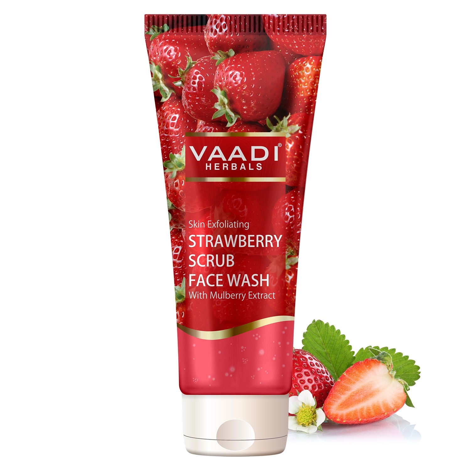 Vaadi Herbals | Vaadi Herbals Strawberry Scrub Face Wash (60ml)