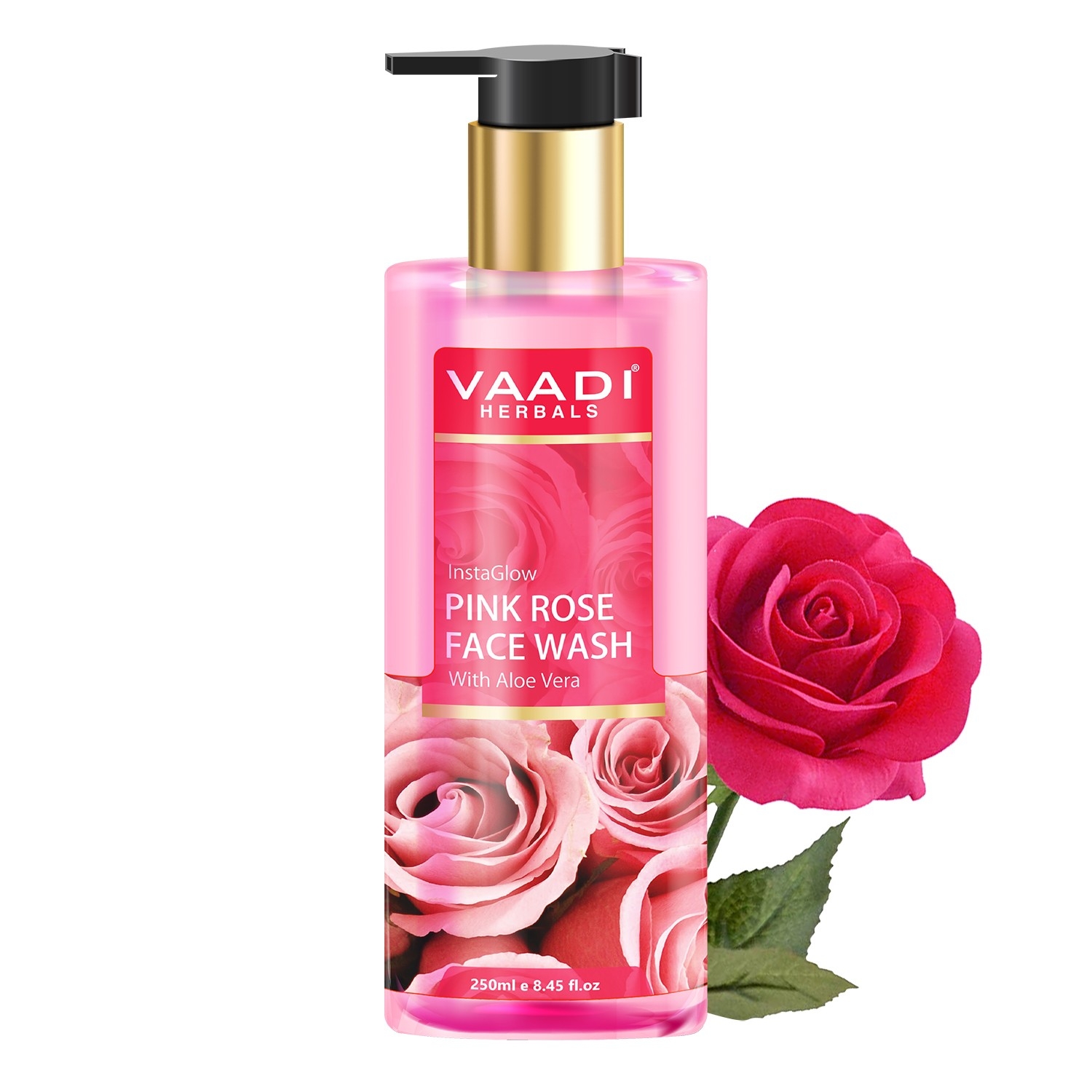 Vaadi Herbals | Vaadi Herbals Instant Glow Pink Rose Face Wash (250ml)