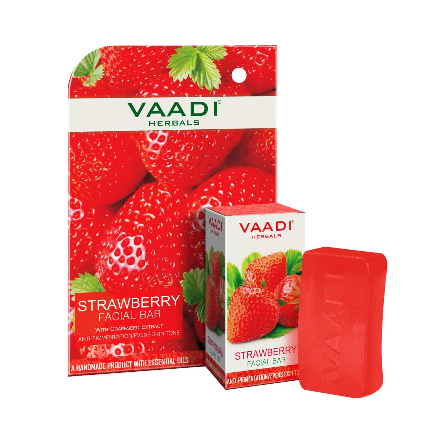 Vaadi Herbals | Vaadi Herbals Strawberry Facial Bar With Grapeseed Extract (25g)