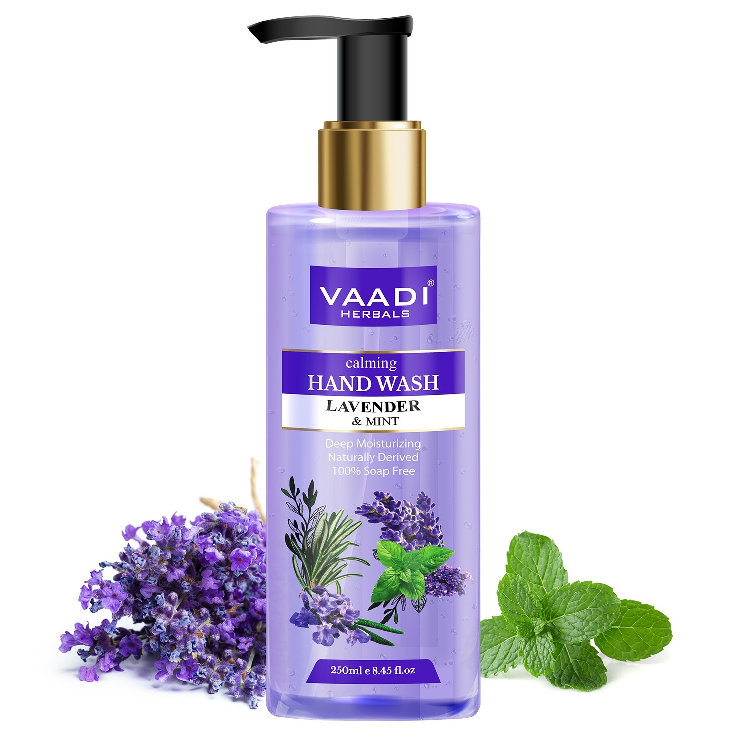 Vaadi Herbals | Vaadi Herbals Calming Deep Moisturising Lavender and Mint Hand Wash (250ml)