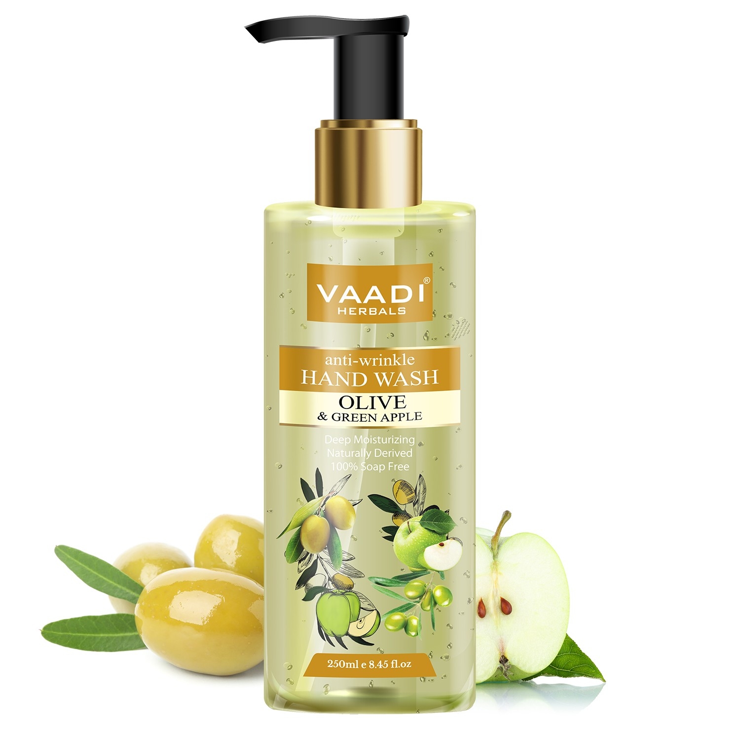 Vaadi Herbals | Vaadi Herbals Anti-Wrinkle Olive and Green Apple Hand Wash (250ml)