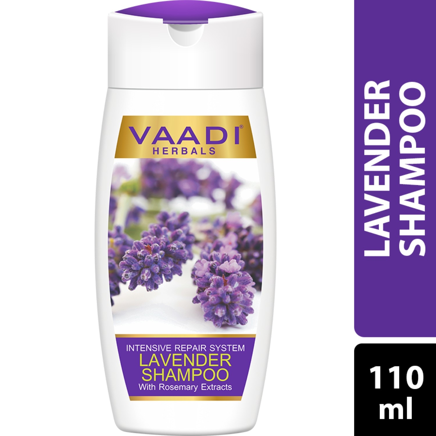 Vaadi Herbals Lavender Shampoo With Rosemary Extract Intensive Repair System (110ml)
