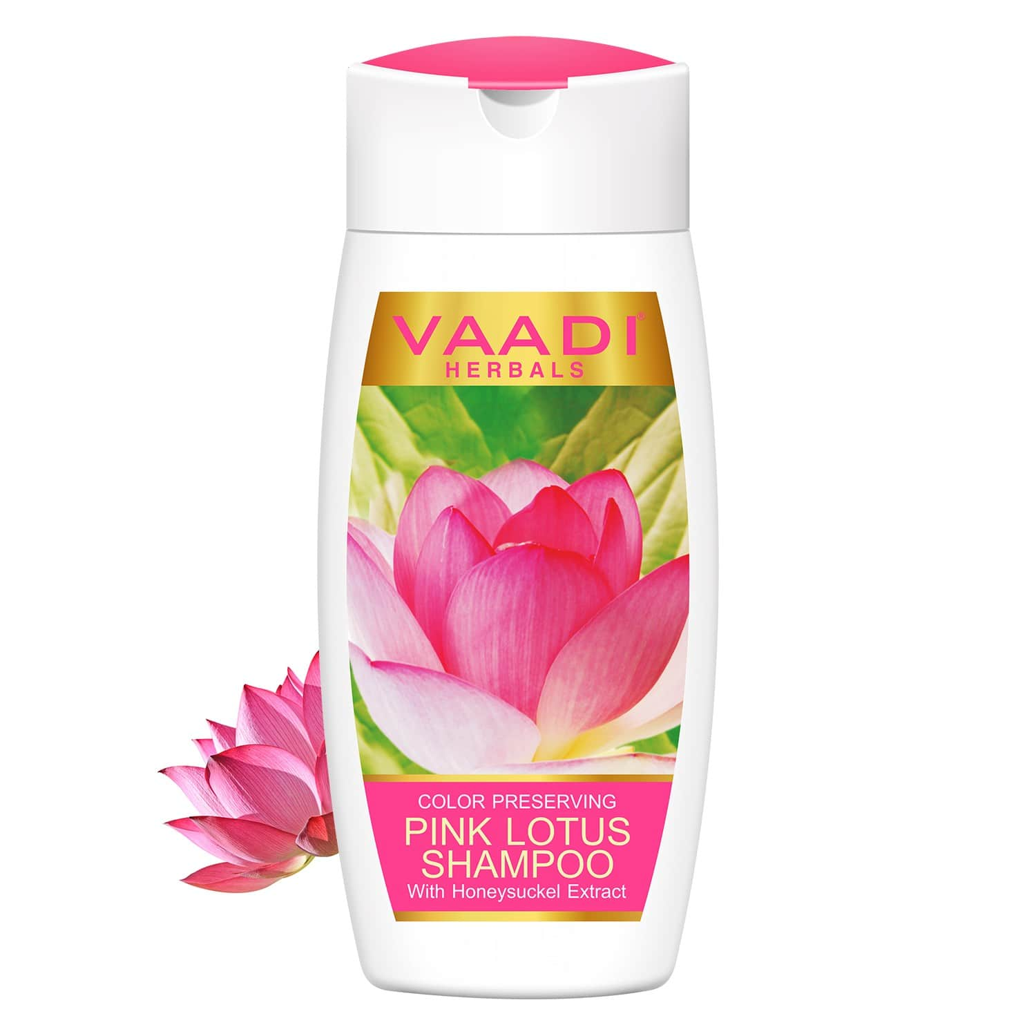 Vaadi Herbals | Vaadi Herbals Pink Lotus Shampoo With Honeysuckle Extract Color Preserving (110ml)