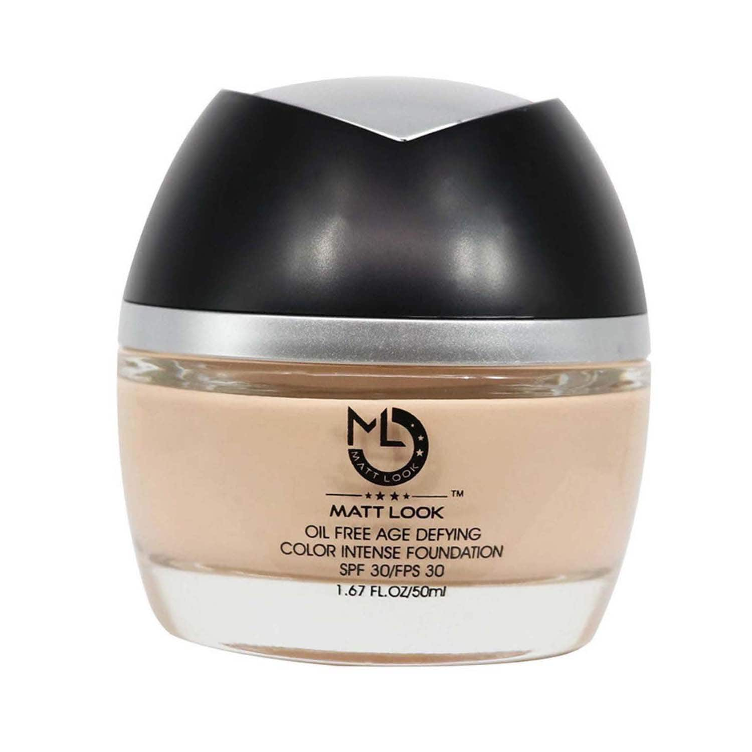 Matt Look | Matt Look Oil Free Age Defying Colour Intense Foundation - 03 Honey Beige (50ml)