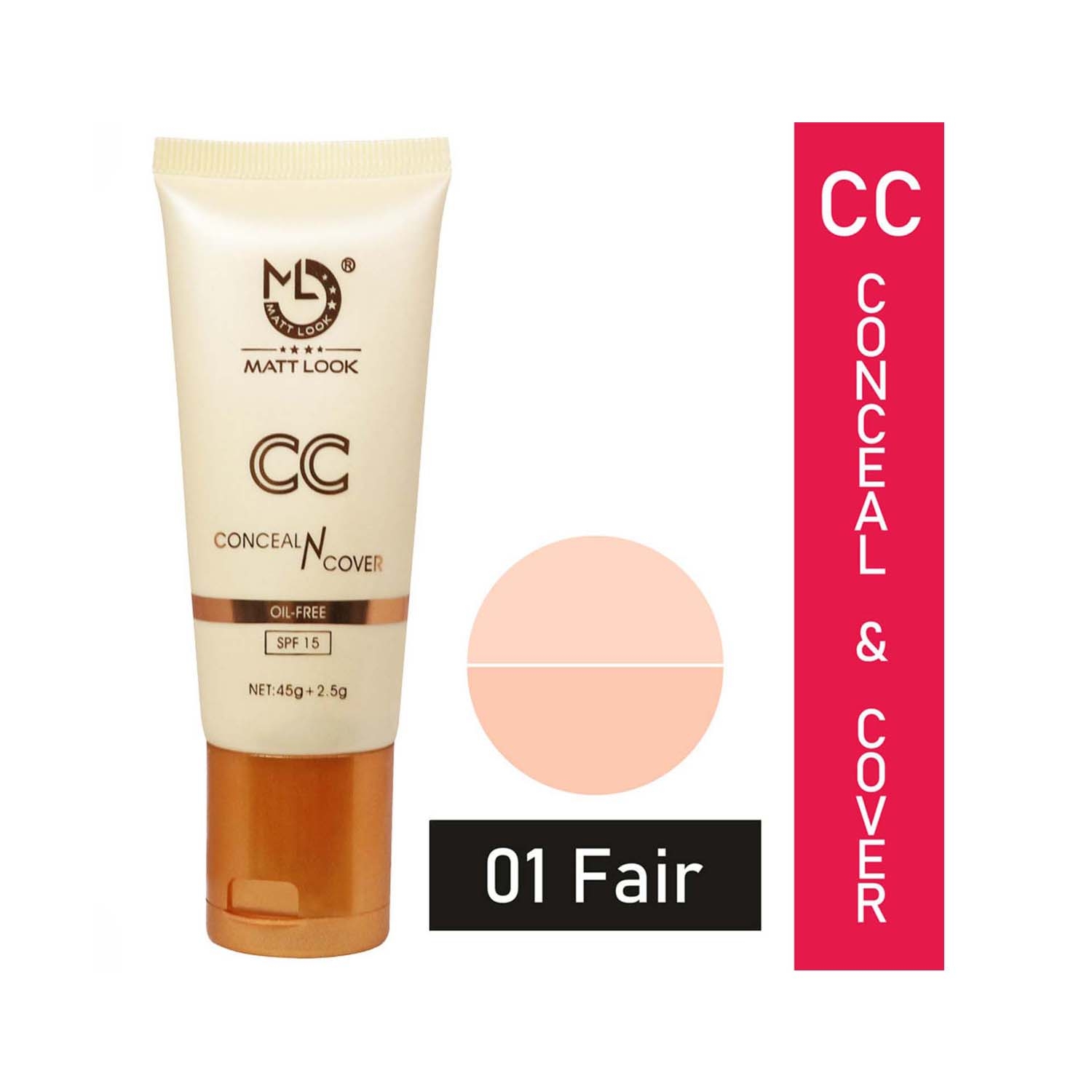 Matt Look | Matt Look CC Conceal N Cover SPF-15 - 01 Fair (47.5g)