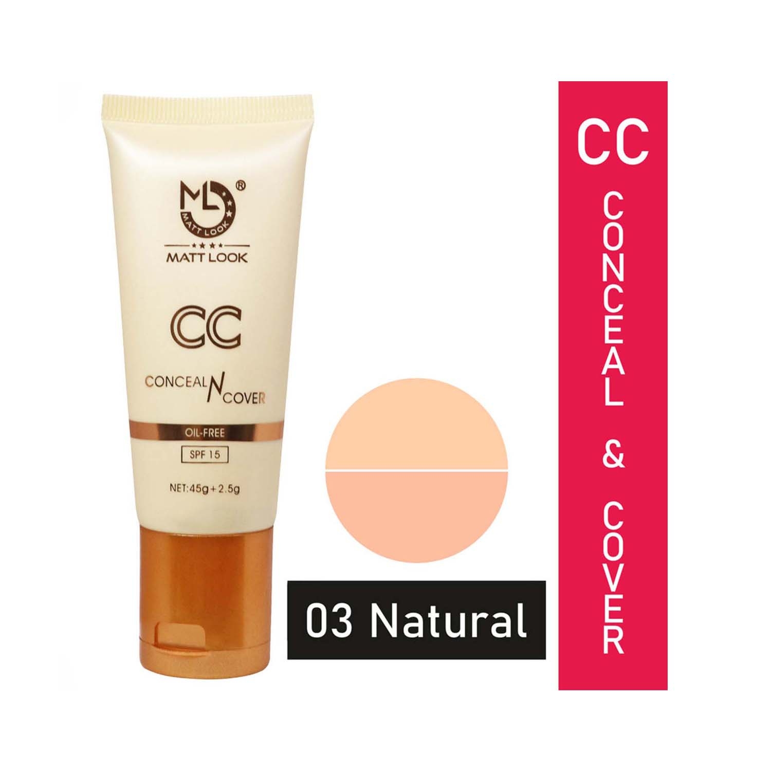 Matt Look | Matt Look CC Conceal N Cover SPF-15 - 03 Natural (47.5g)