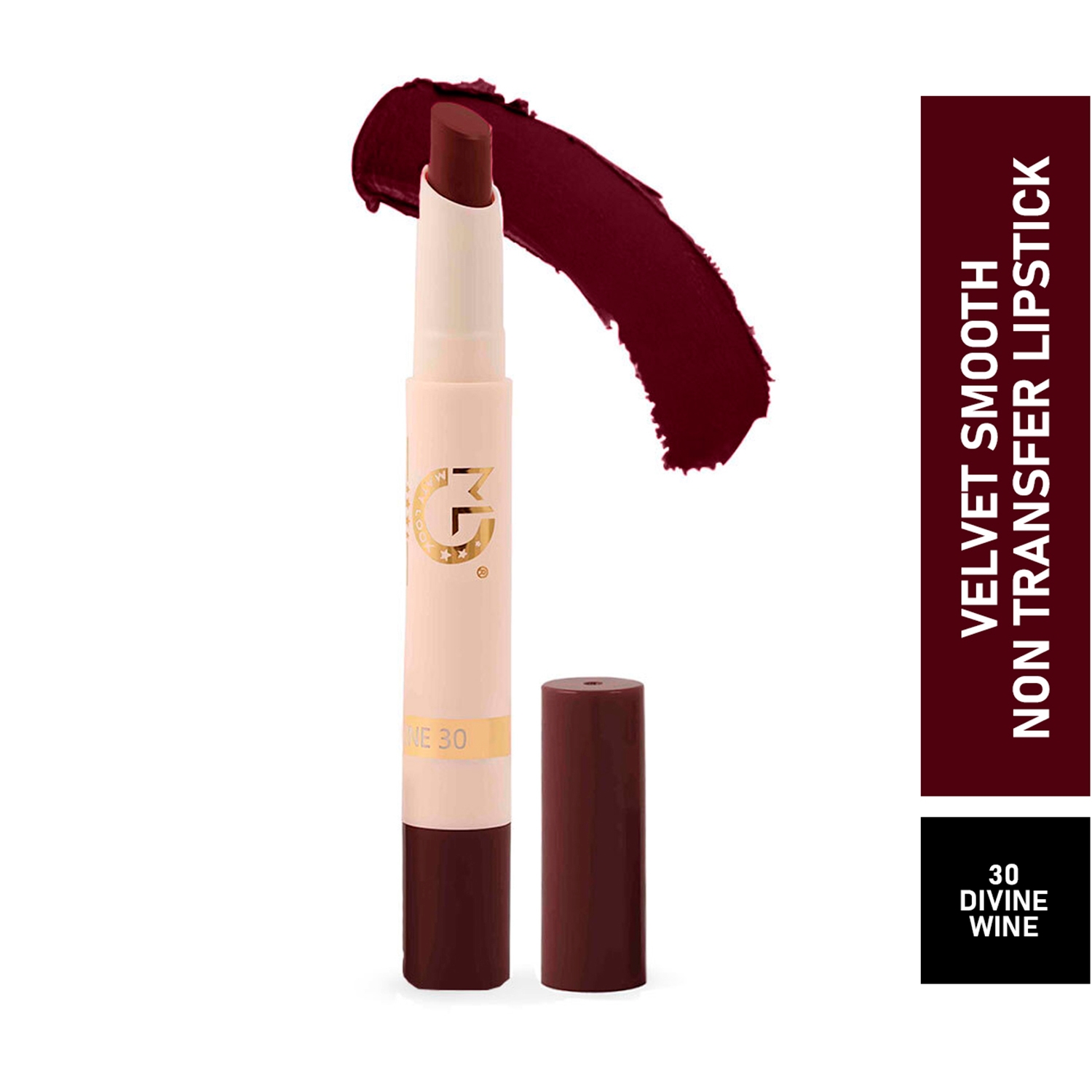 Matt Look Velvet Smooth Non-Transfer Lipstick - 30 Divine Wine (2g)