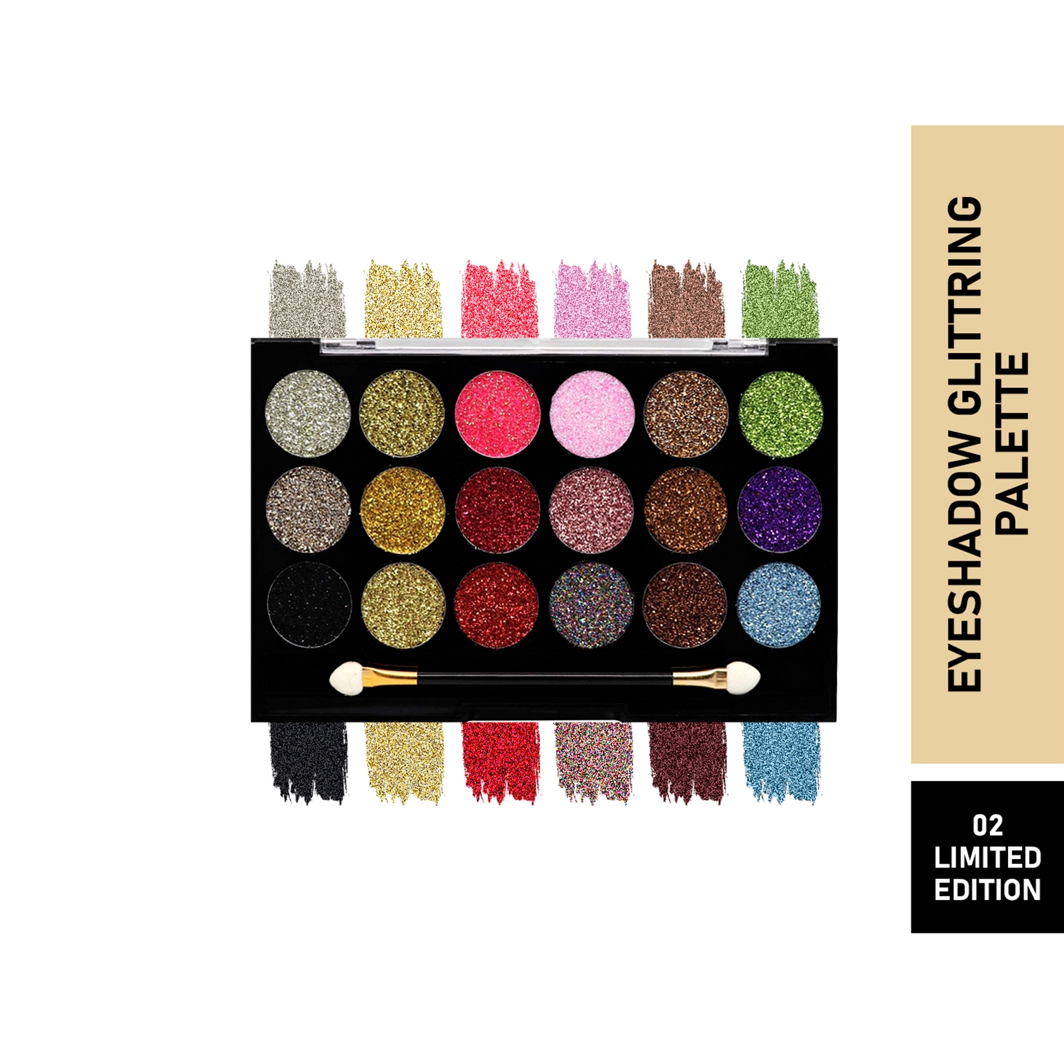 Matt Look | Matt Look Glitters N Highlight Eyeshadow Palette - Limited Edition (18g)