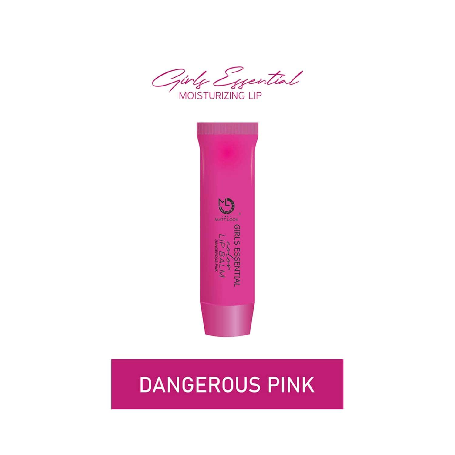 Matt Look | Matt Look Girls Essential Colour Lip Balm - Dangerous Pink (3.5g)