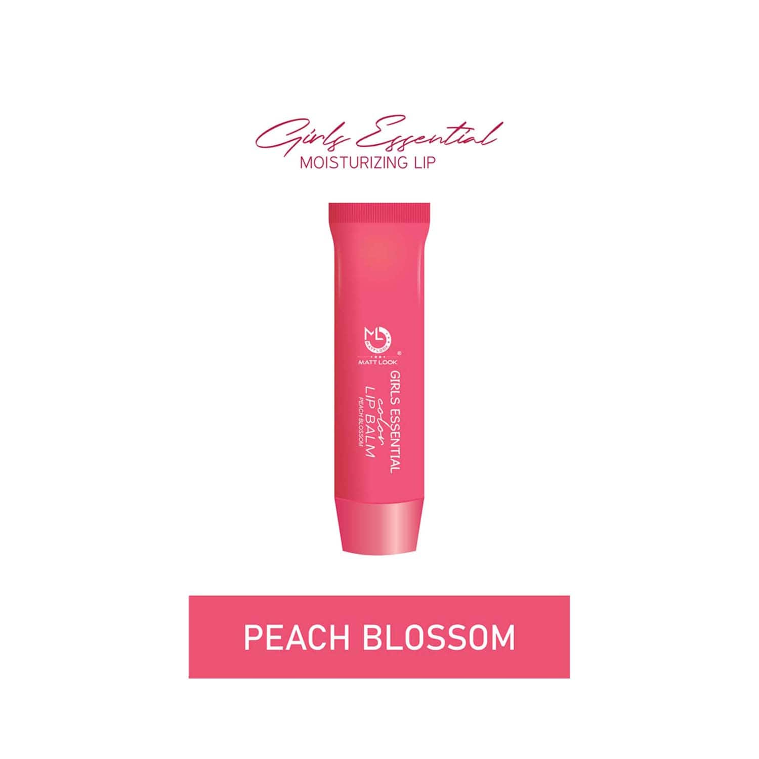 Matt Look | Matt Look Girls Essential Colour Lip Balm - Peach Blossom (3.5g)