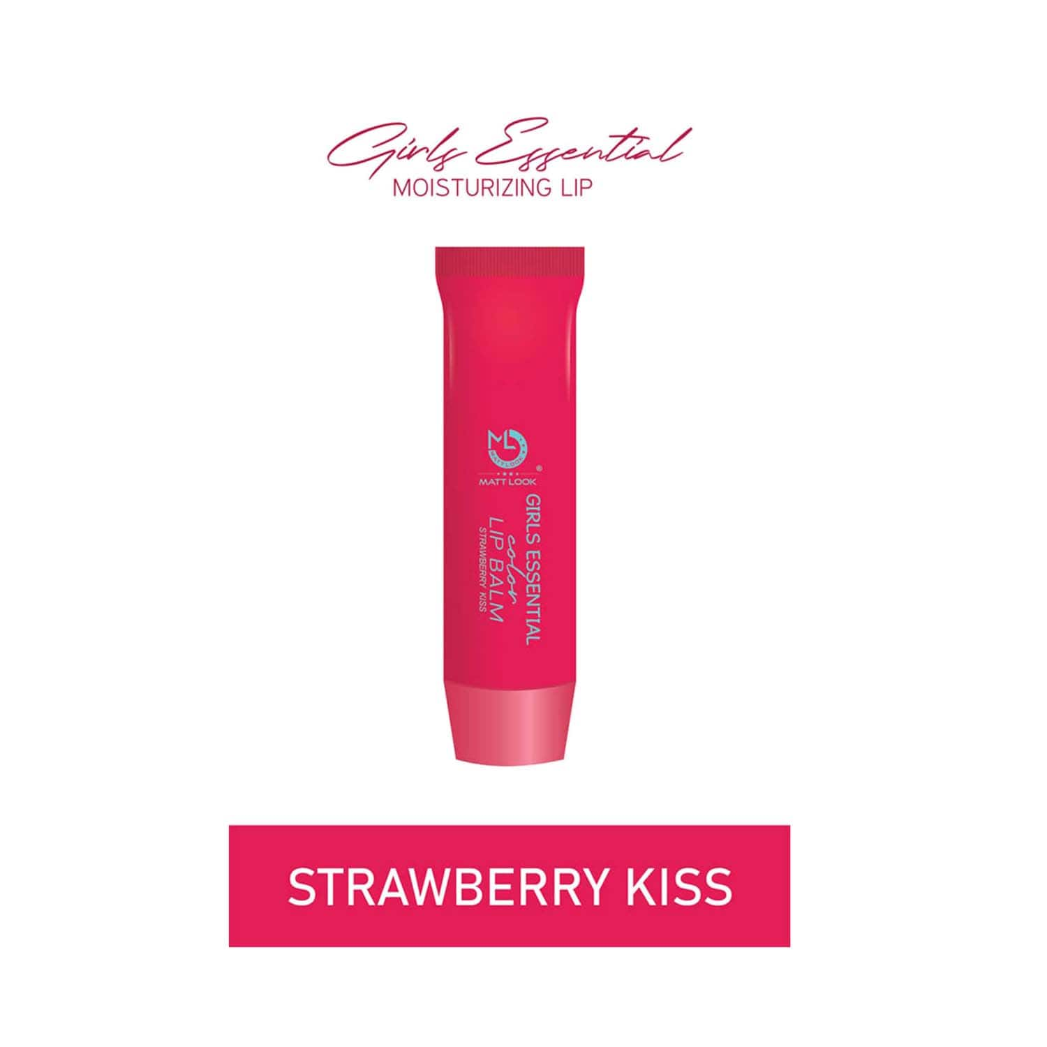 Matt Look | Matt Look Girls Essential Colour Lip Balm - Strawberry Kiss (3.5g)