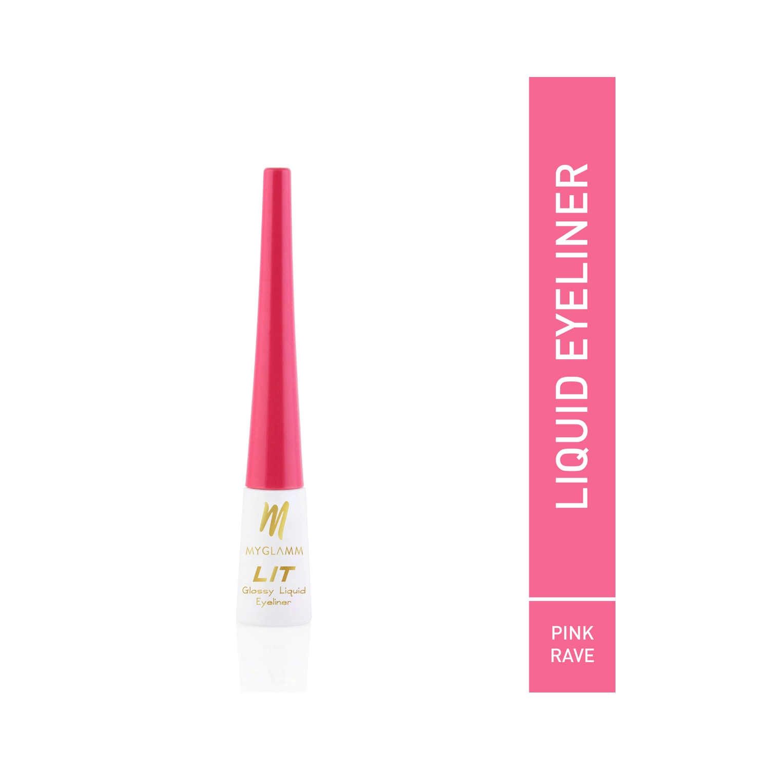 MyGlamm | MyGlamm LIT Glossy Liquid Eyeliner - Pink Rave (3.5ml)