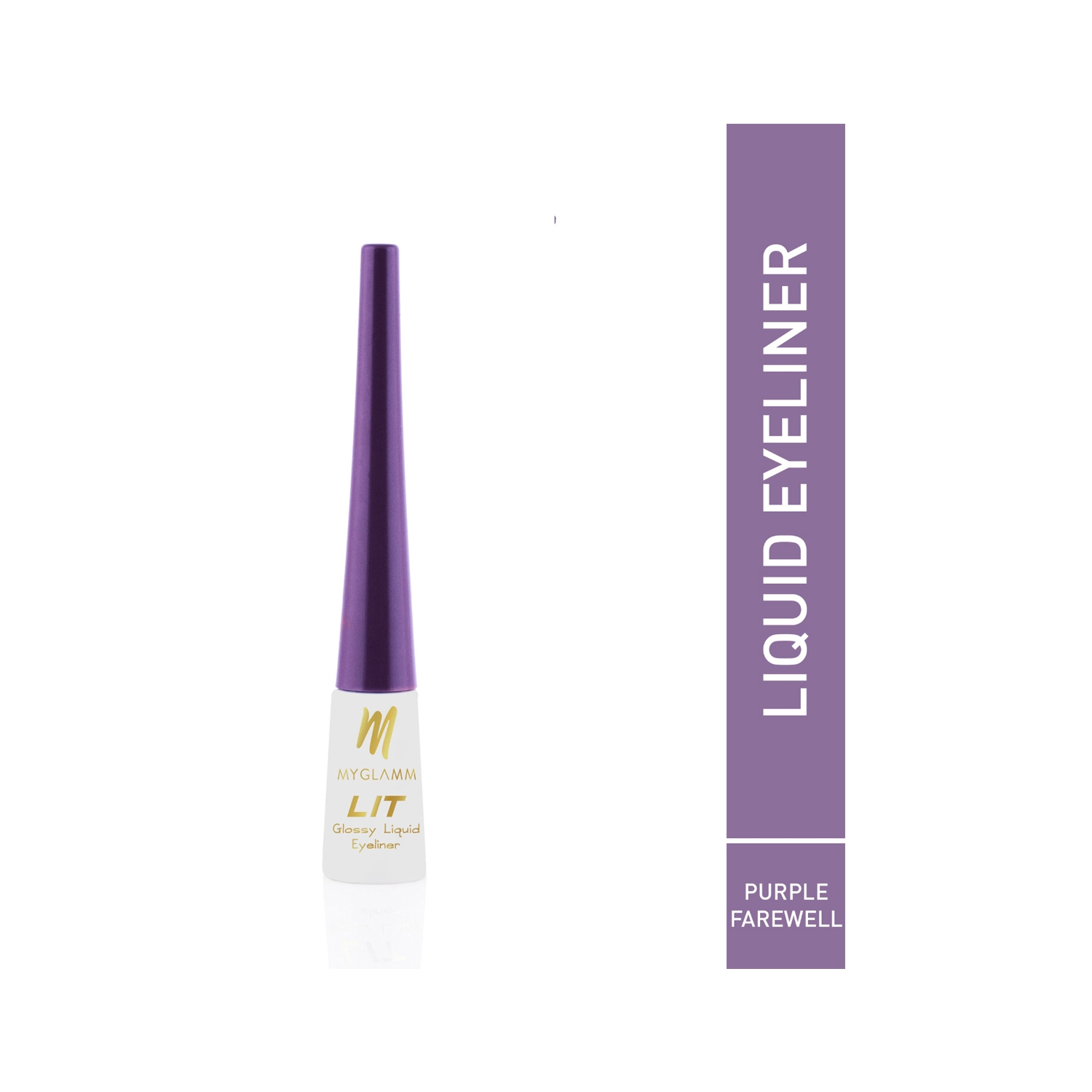 MyGlamm | MyGlamm LIT Glossy Liquid Eyeliner - Purple Farewell (3.5ml)