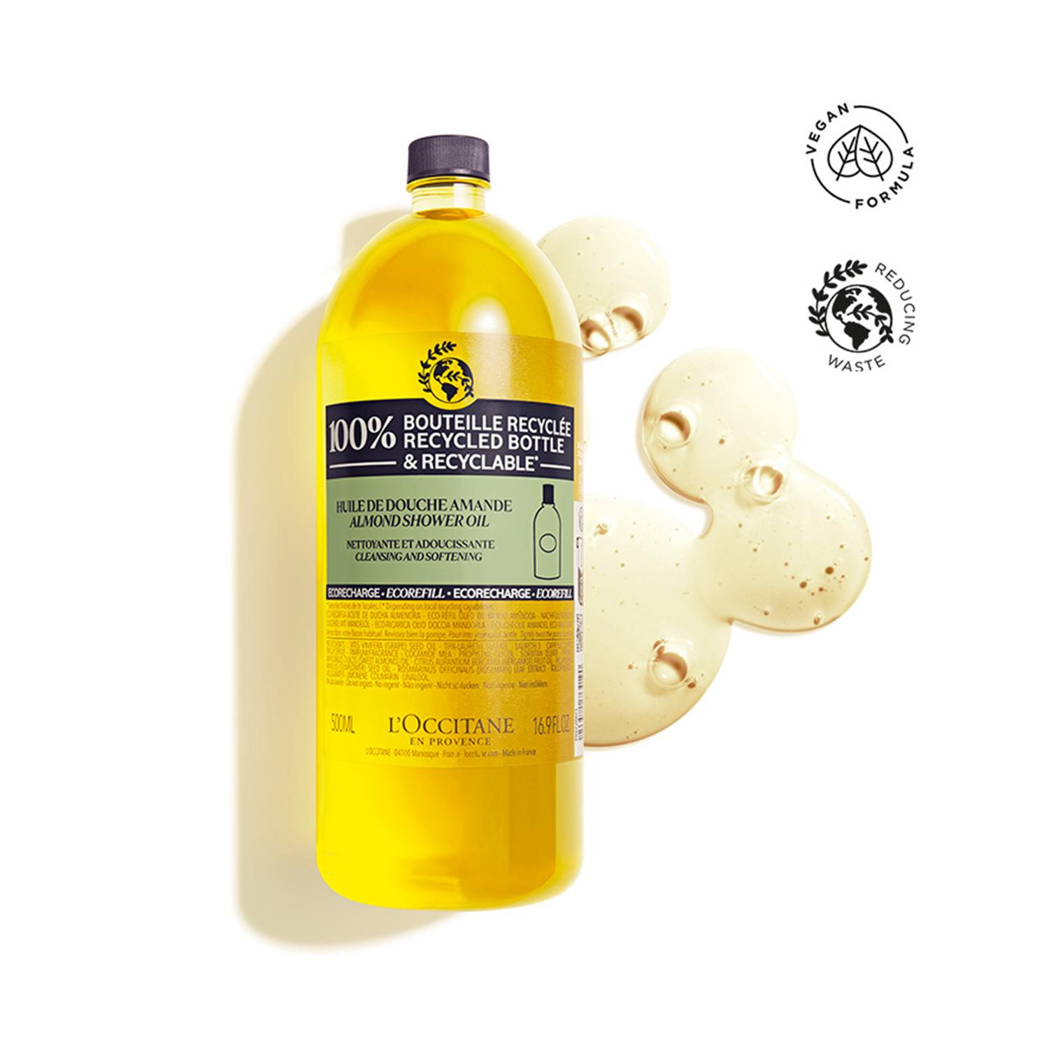 L'occitane | L'occitane Almond Shower Oil Eco-Refill - (500ml)