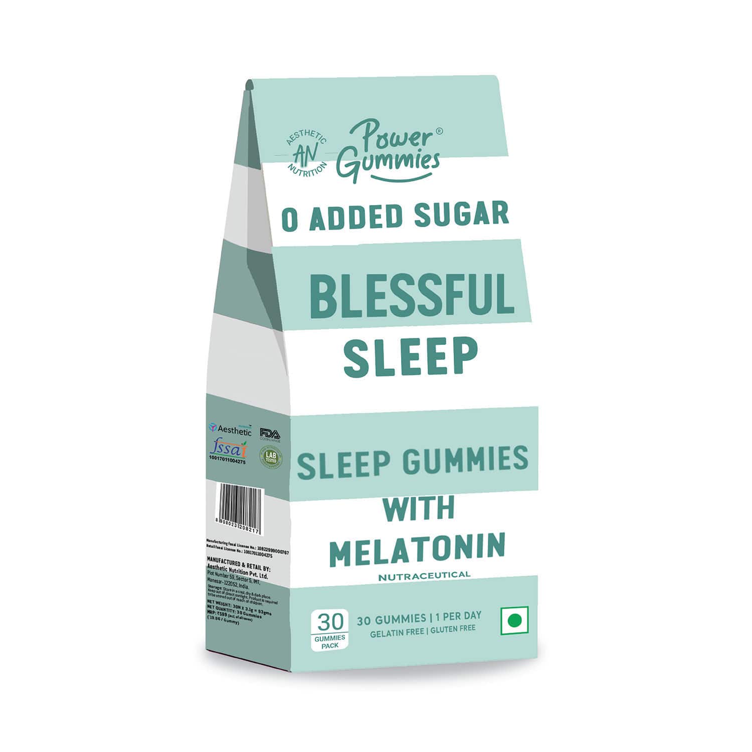 Power Gummies | Power Gummies Blessful Beauty Sleep 30 Gummies Now with 0 Added Sugar