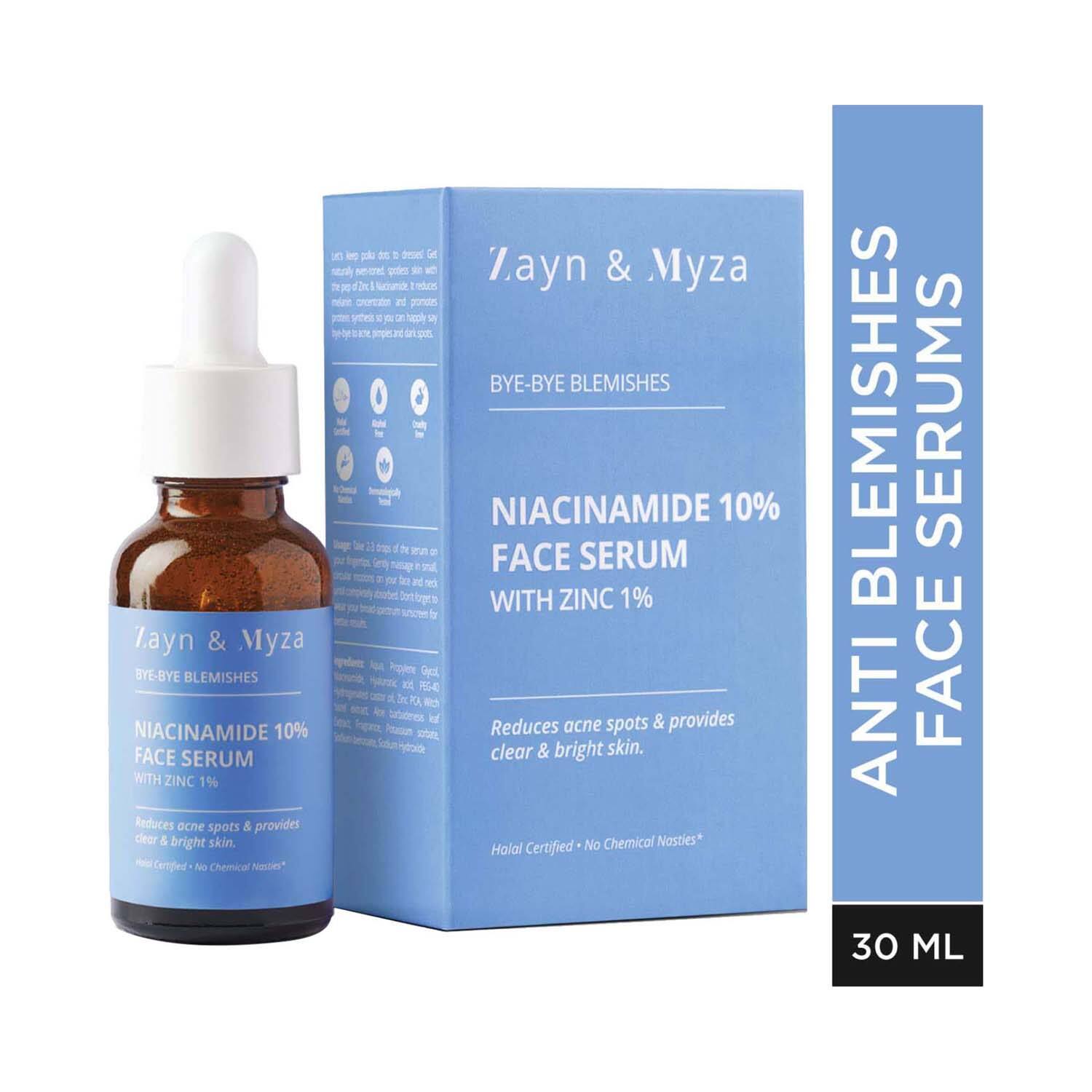 ZM Zayn & Myza | ZM Zayn & Myza Bye-Bye Blemishes Niacinamide 10% Face Serum - (30ml)