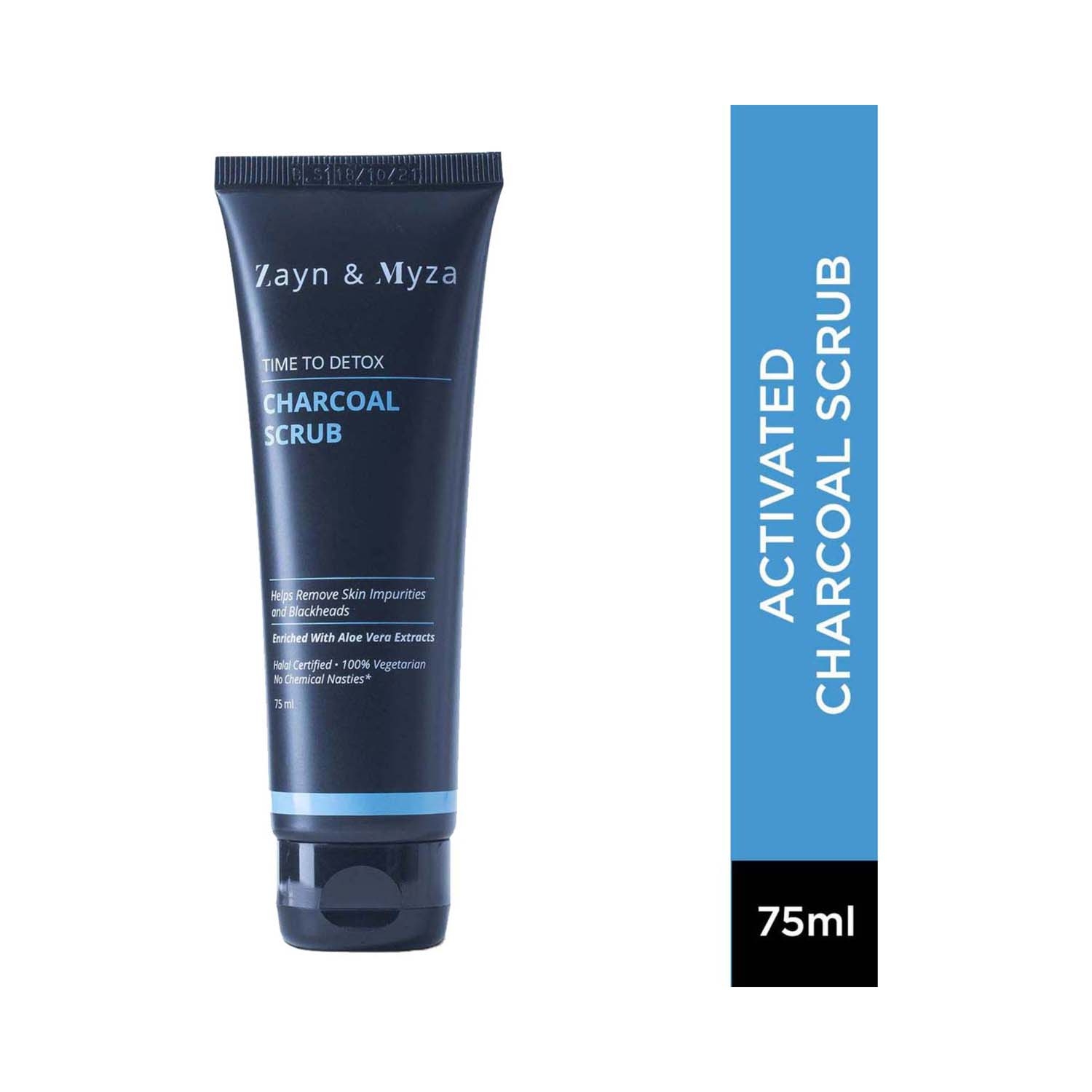 ZM Zayn & Myza | ZM Zayn & Myza Time To Detox Charcoal Face Scrub (75ml)