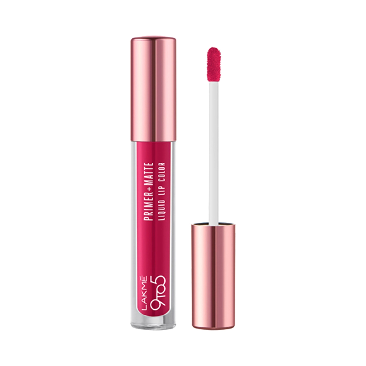 Lakme | Lakme 9To5 Primer + Matte Liquid Lip Color - MP2 Power Pink (4.2ml)