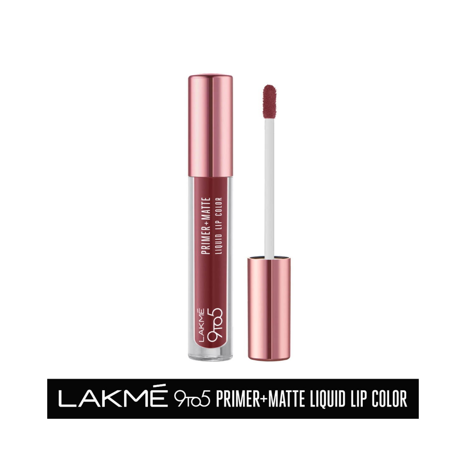 Lakme | Lakme 9To5 Primer + Matte Liquid Lip Color - MB1 Hustling Nude (4.2ml)