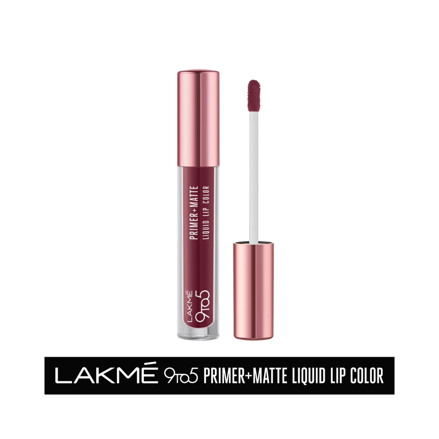 Lakme 9To5 Primer + Matte Liquid Lip Color - MM1 Edgy Mauve (4.2ml)