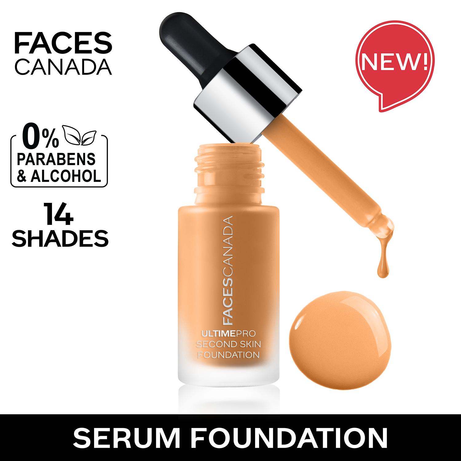 Faces Canada | Faces Canada Ultime Pro Second Skin Foundation - Honey Beige 031, Matte Finish, SPF 15 (15 ml)