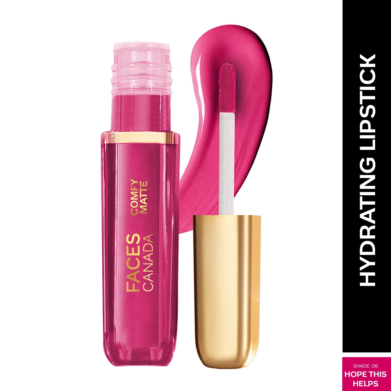 Faces Canada | Faces Canada Comfy Matte Liquid Lipstick 10HR Stay No Dryness - Hope This Helps 06 (3ml)
