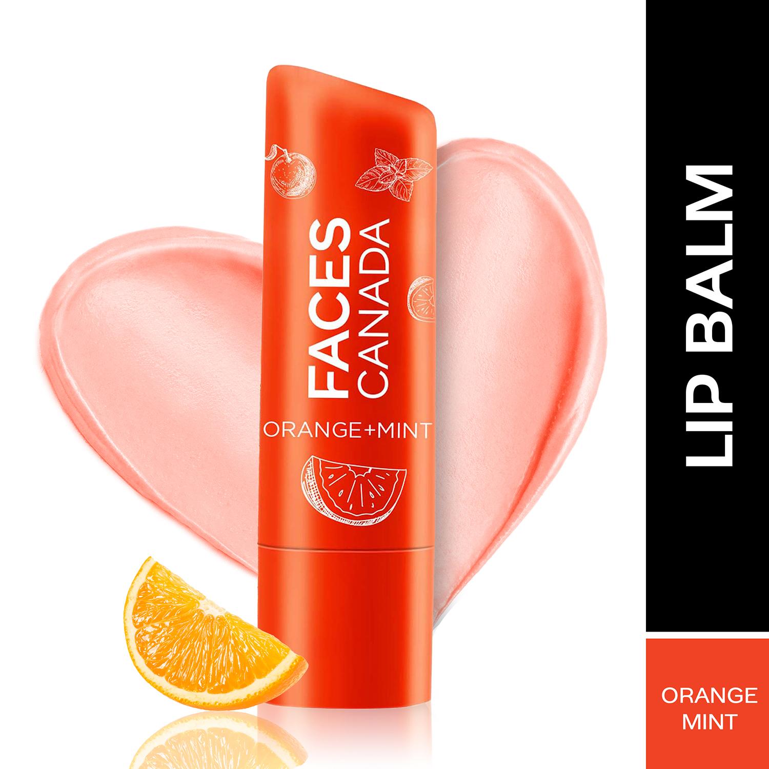 Faces Canada | Faces Canada Lip Balm - Orange Mint 01, Orange Tint, SPF 15, 12 HR Moisturization (4.5 g)