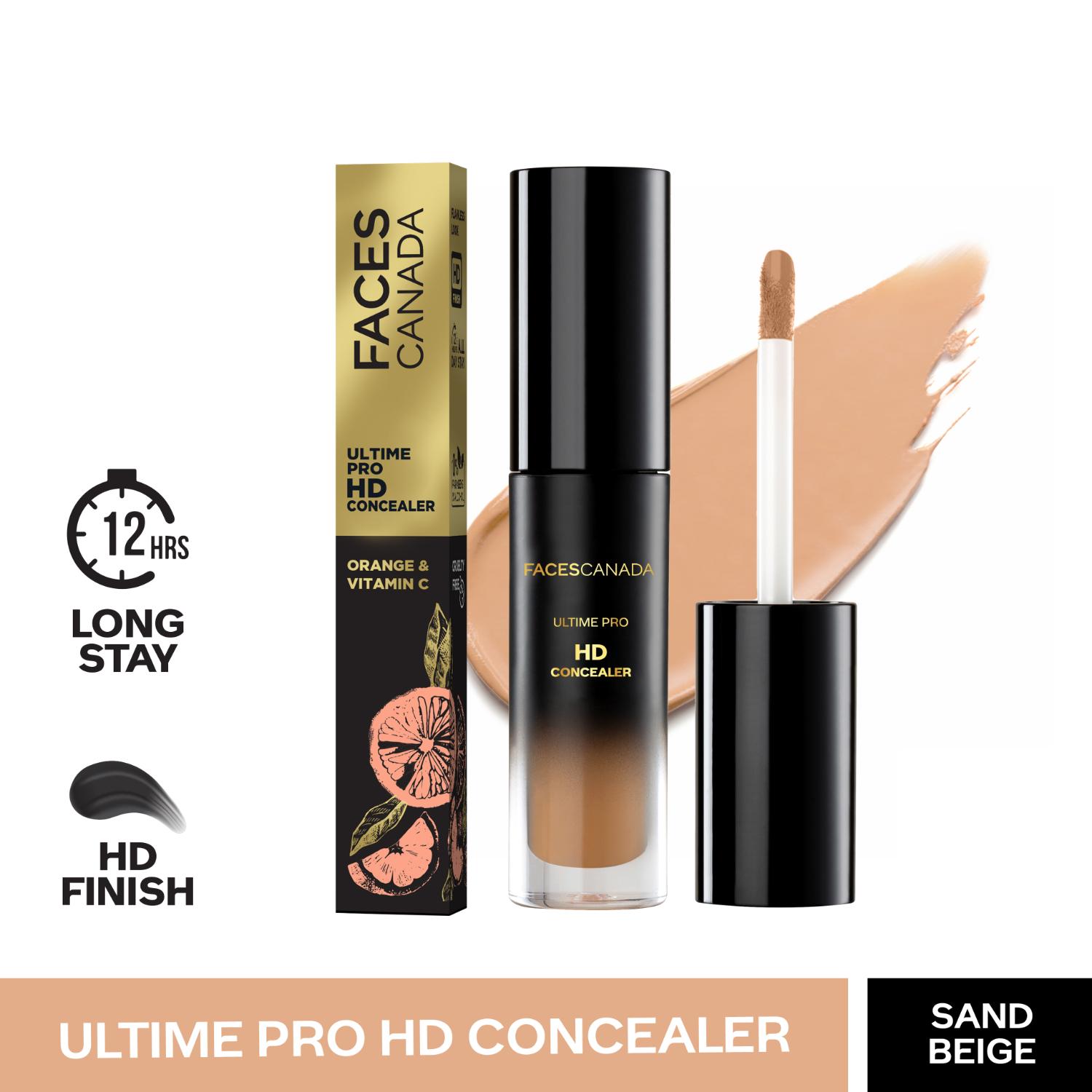 Faces Canada | Faces Canada Ultime Pro HD Concealer - Sand Beige 01, Natural Matte Finish (3.8 ml)