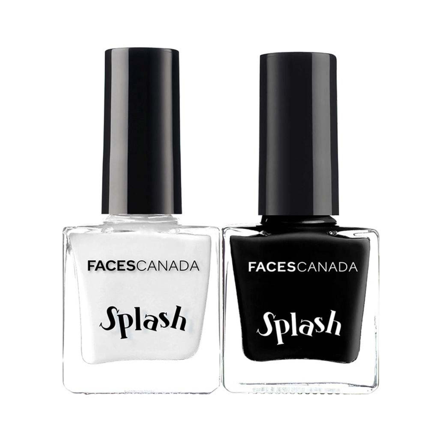 Faces Canada | Faces Canada Splash Nail Combo - White O White + Black Beauty