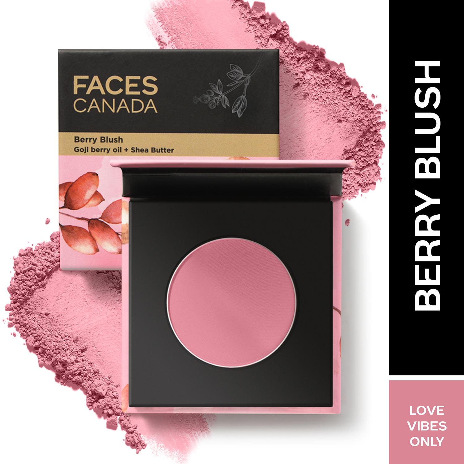 Faces Canada | Faces Canada Berry Blush - Love Vibes Only 03, Lightweight Long Lasting Ultra-Matte HD Finish (4 g)