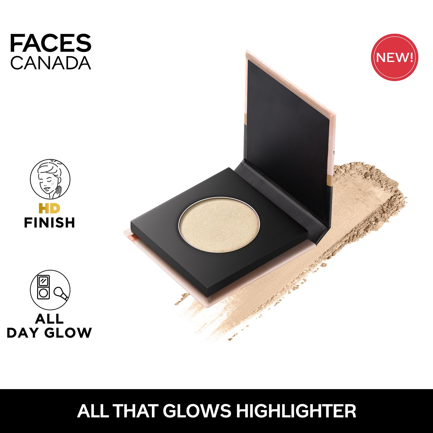Faces Canada | Faces Canada All That Glows Highlighter - Hello Sunshine, HD Finish, Lightweight (4 g)