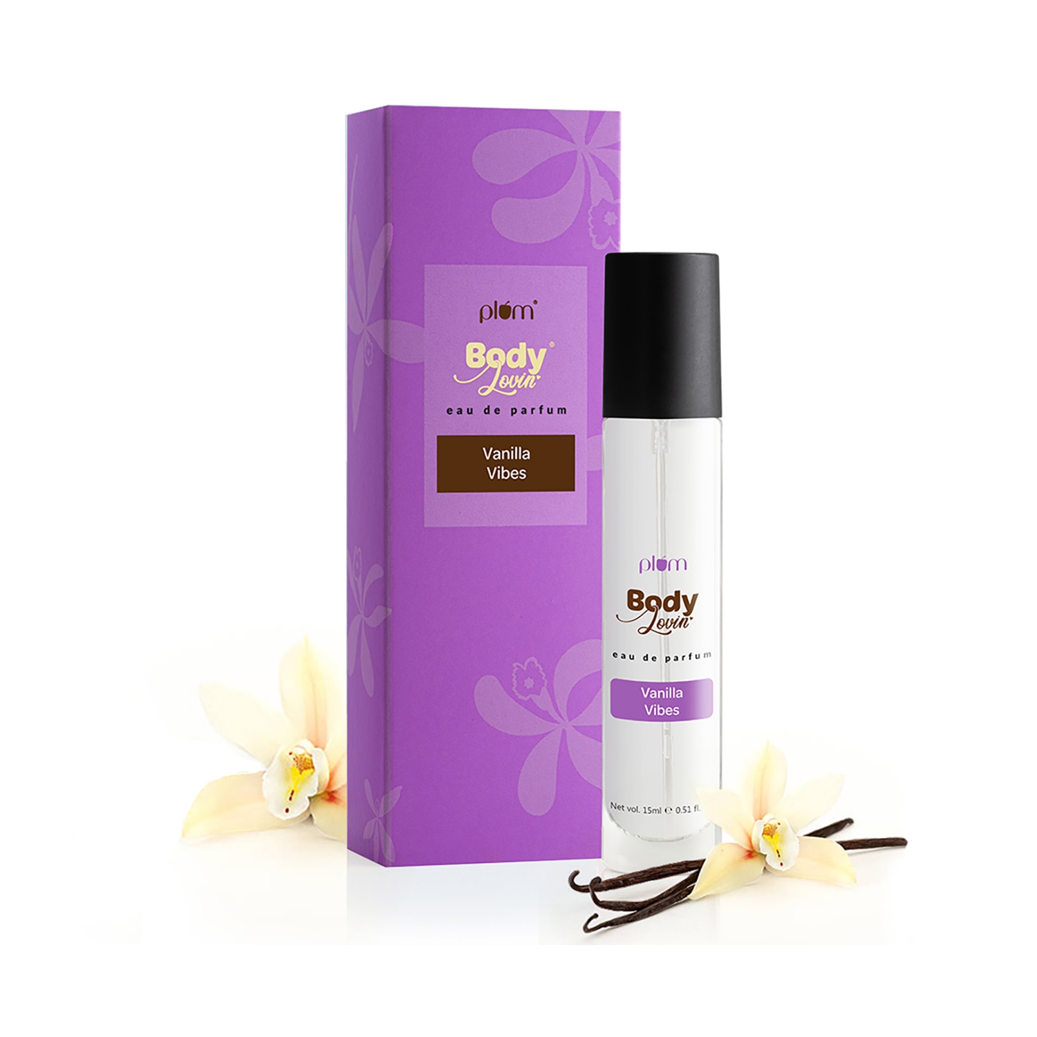 Plum | Plum BodyLovin' Vanilla Vibes Eau De Parfum | Long Lasting Vanilla Perfume For Women (15 ml)