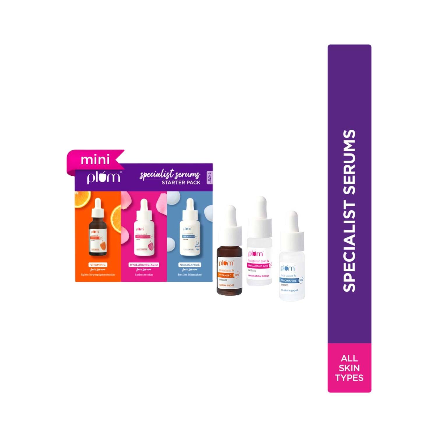 Plum | Plum Specialist Serums Starter Pack (3Pcs)