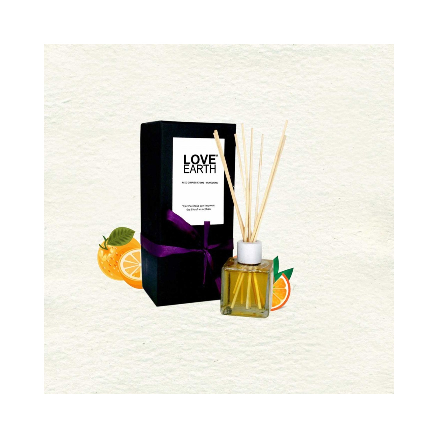 Love Earth | Love Earth Premium Mandarin Tangerine Reed Diffuser (30ml)