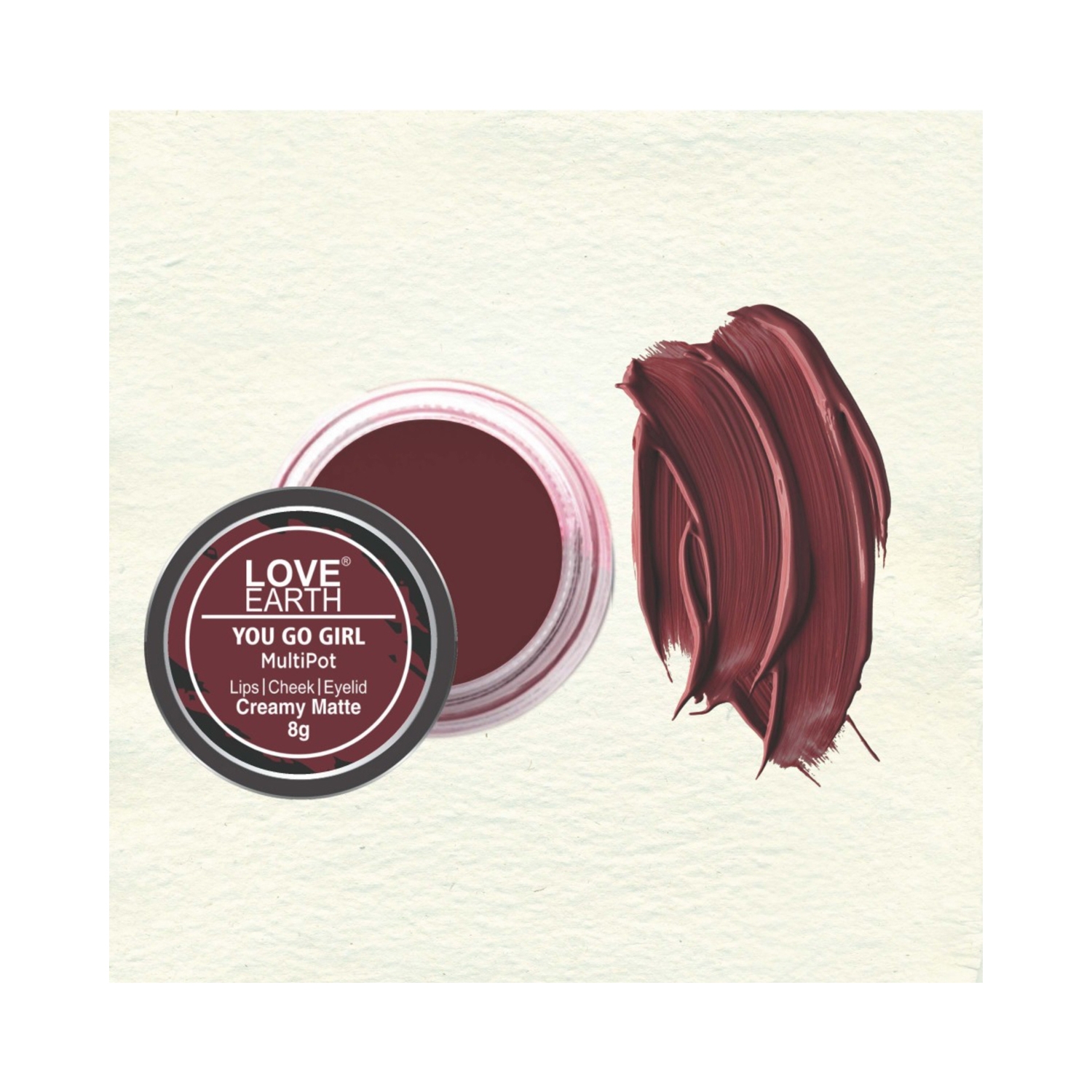 Love Earth Lip Tint & Cheek Tint Multipot - You Go Girl (8g)