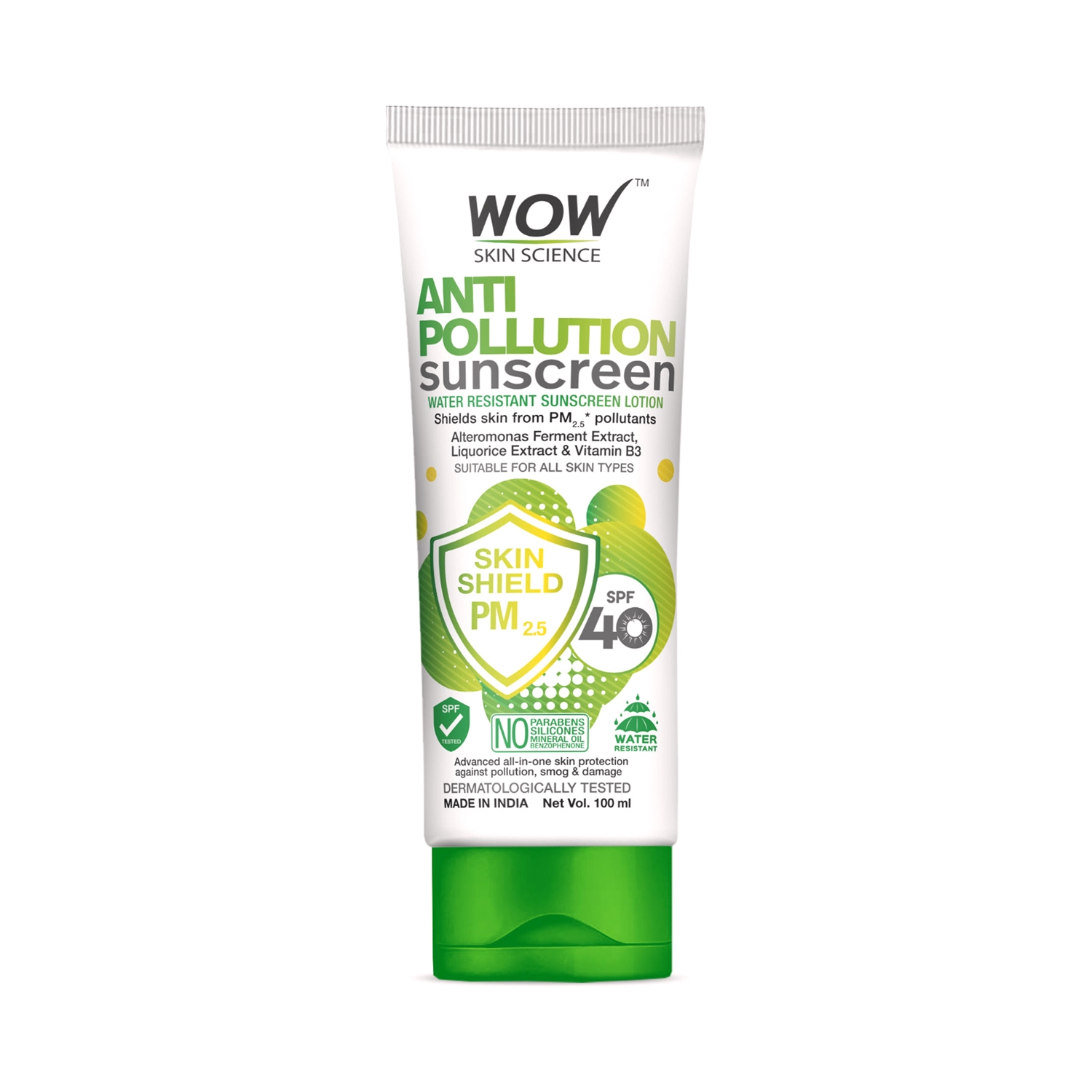 WOW SKIN SCIENCE | WOW SKIN SCIENCE Anti Pollution Sunscreen Lotion SPF 40 (100ml)