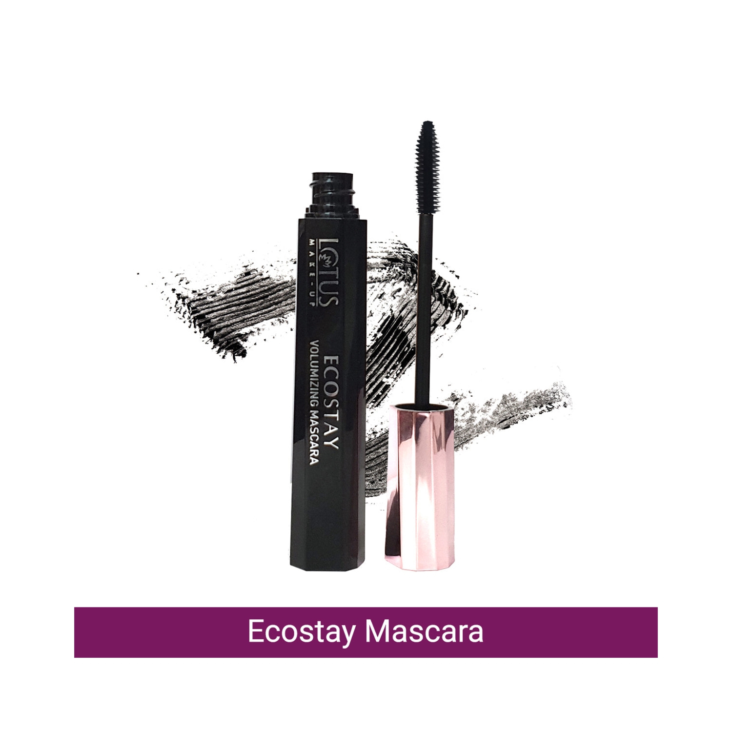 Lotus Makeup Ecostay Volumizing Mascara Smudge Proof - Black (10g)