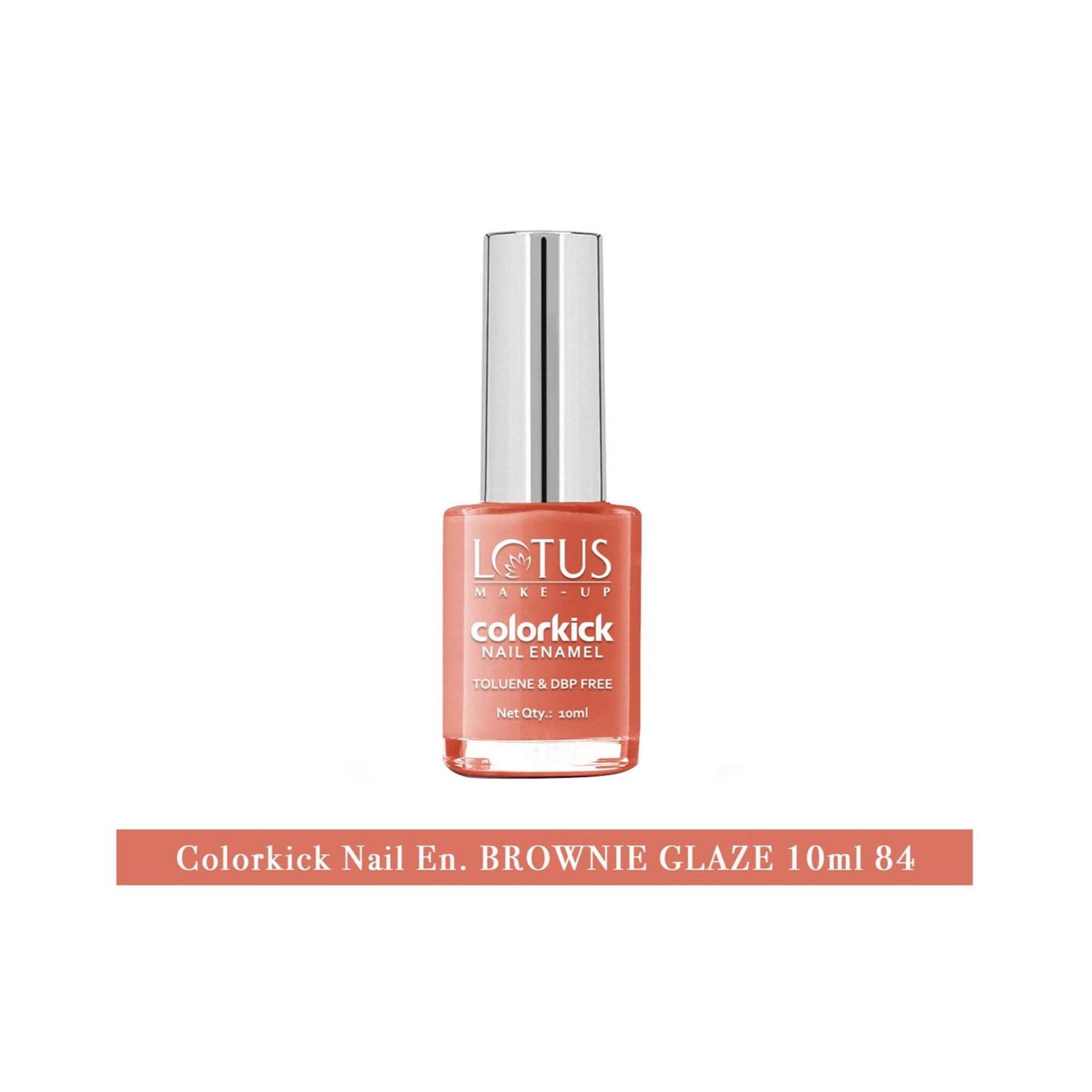 Lotus | Lotus Makeup Colorkick Nail Enamel - 84 Brownie Glaze (10ml)