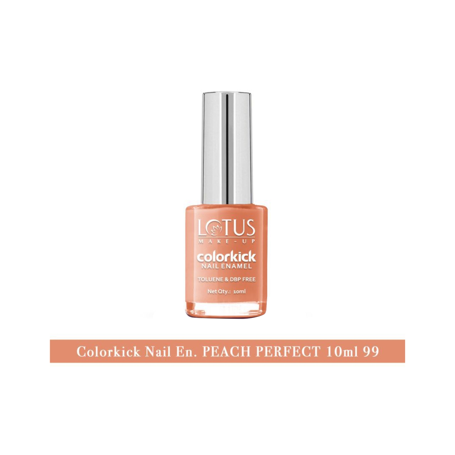 Lotus | Lotus Makeup Colorkick Nail Enamel - 99 Peach Perfect (10ml)