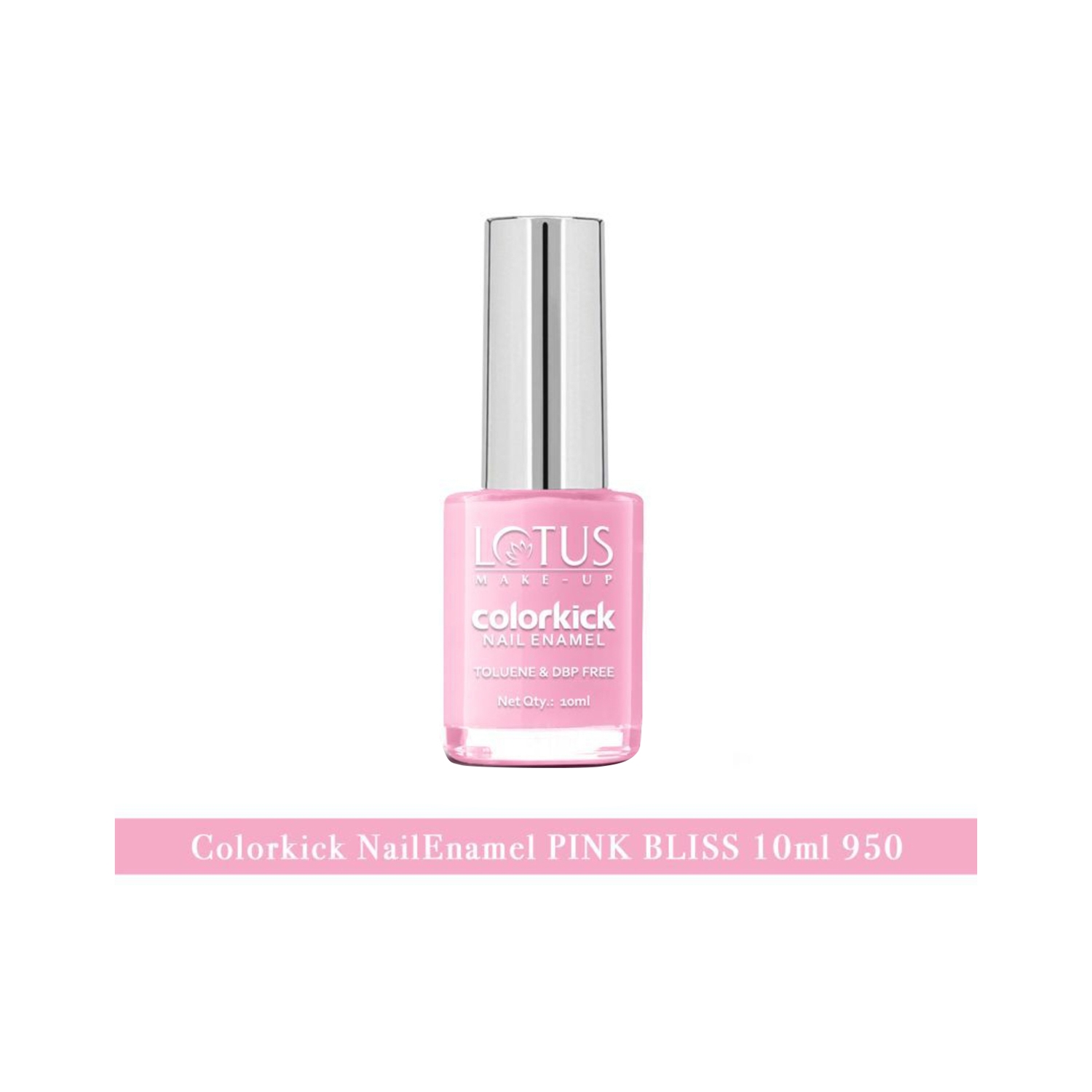 Lotus Makeup Colorkick Nail Enamel - 950 Pink Bliss (10ml)