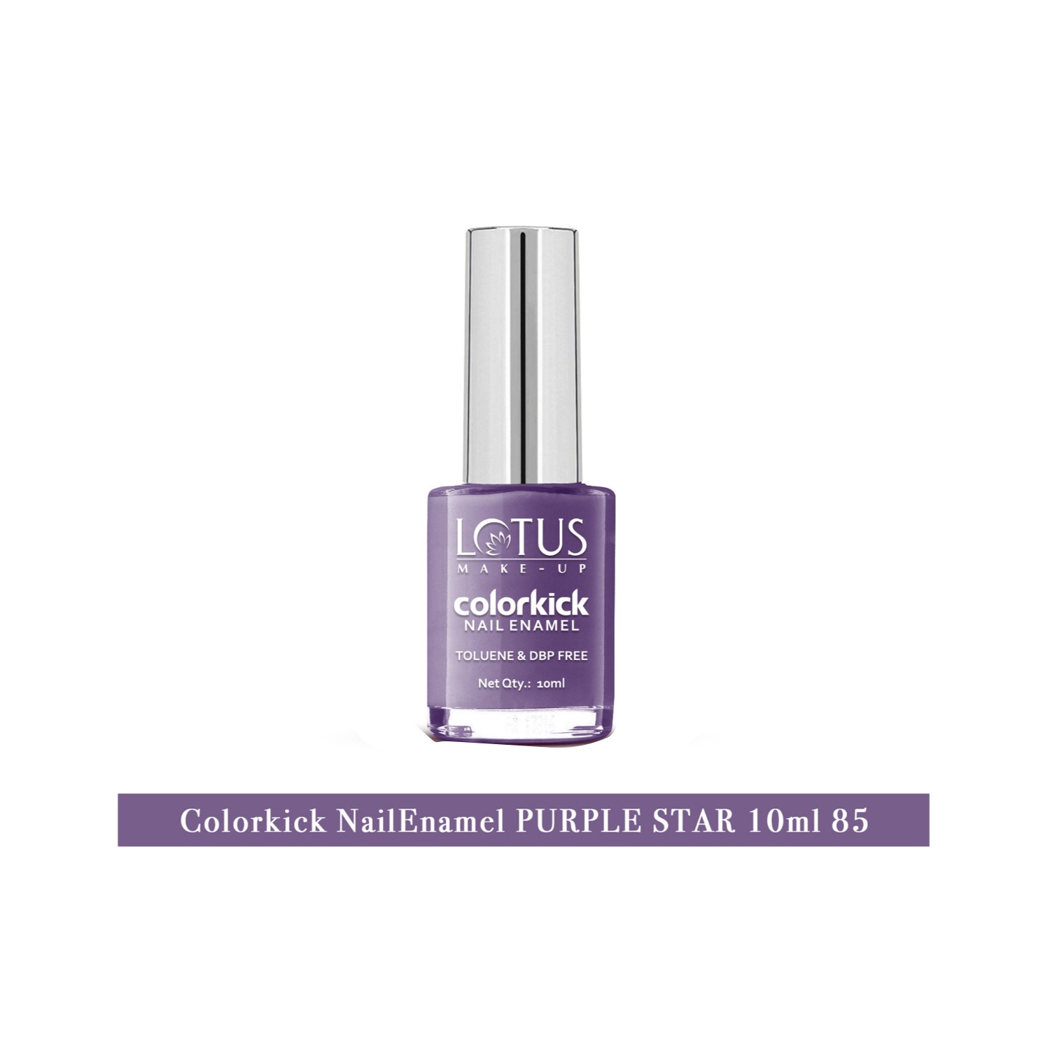 Lotus | Lotus Makeup Colorkick Nail Enamel - 85 Purple Star (10ml)