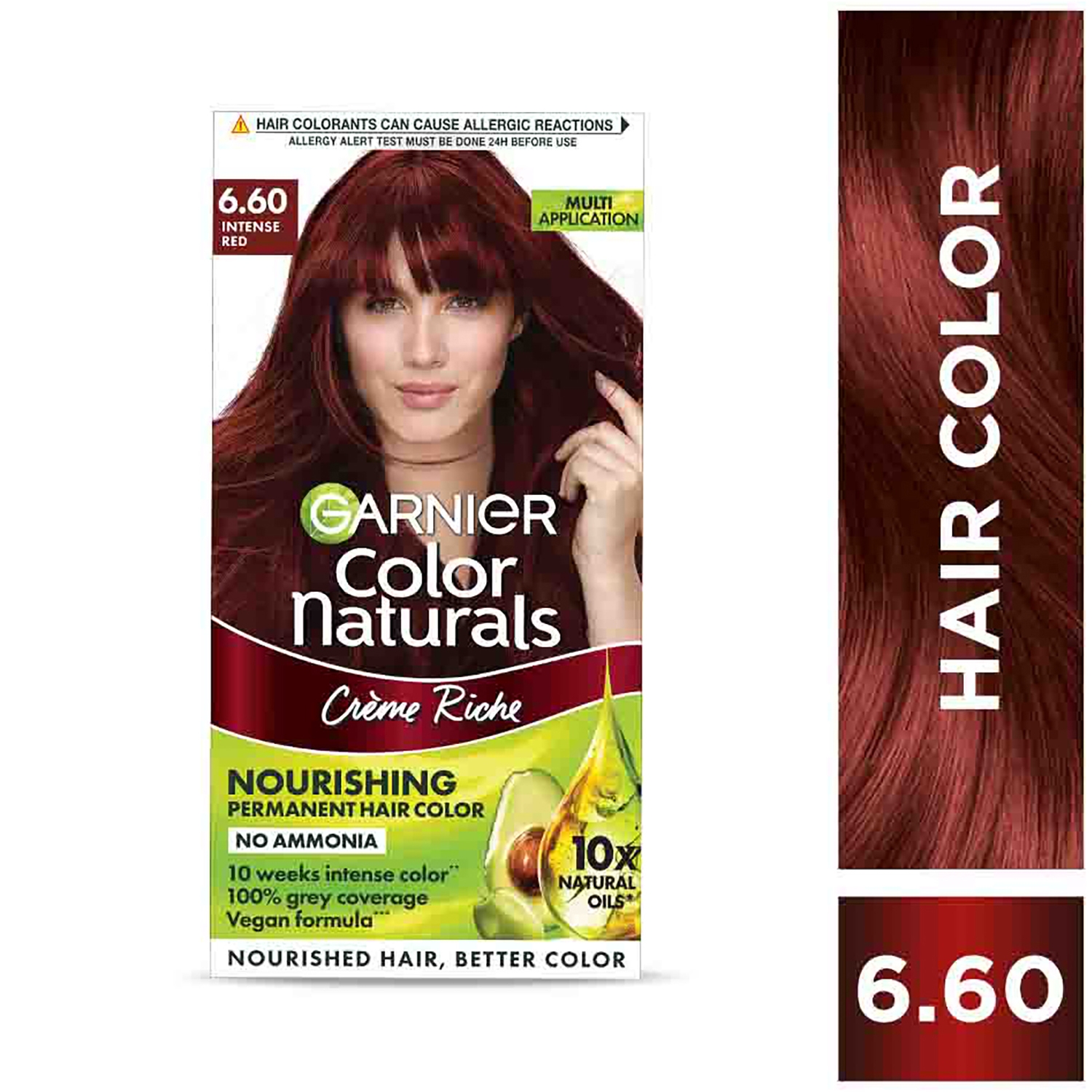 Garnier | Garnier Color Naturals Creme Hair Color - 6.60 Intense Red (70ml+60g)