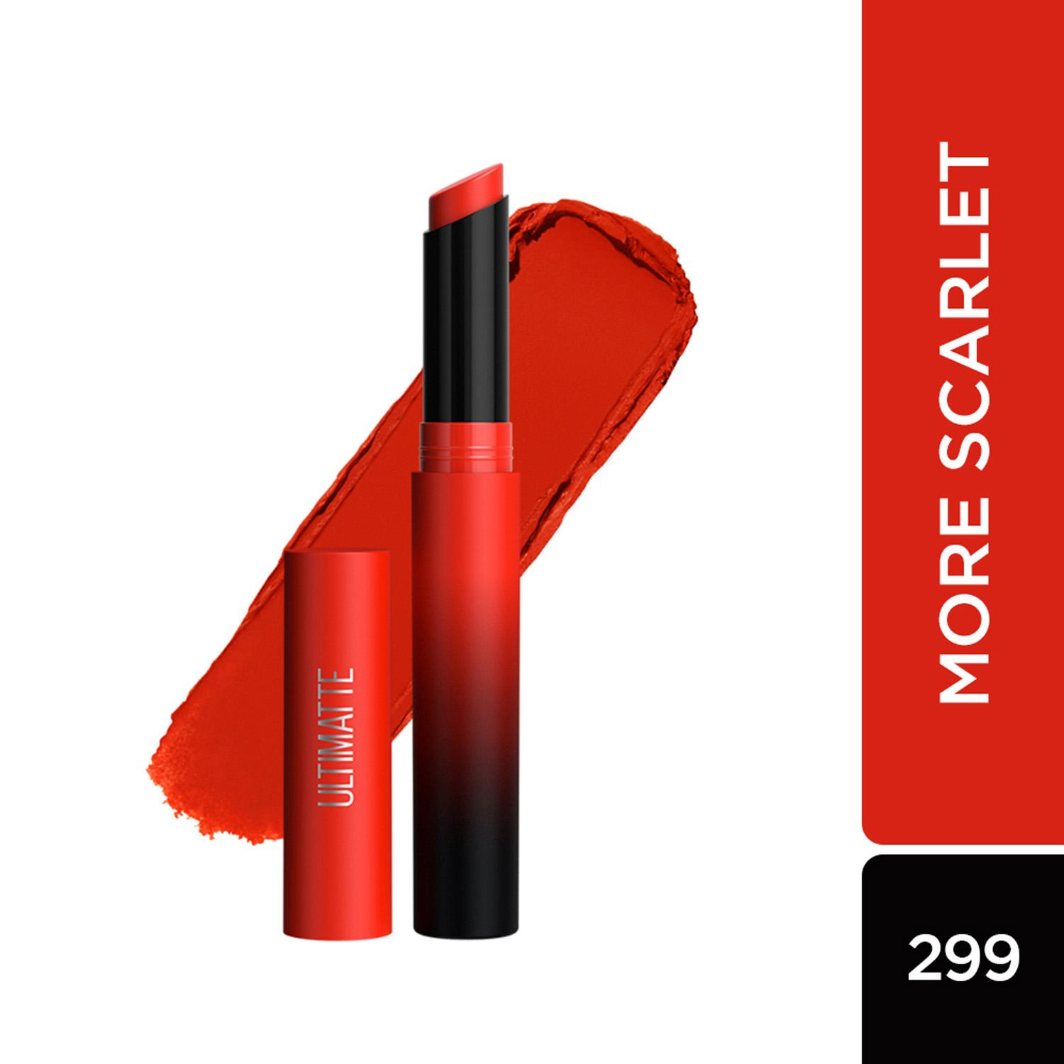Maybelline New York Color Sensational Ultimattes Lipstick - More Scarlet (1.7g)