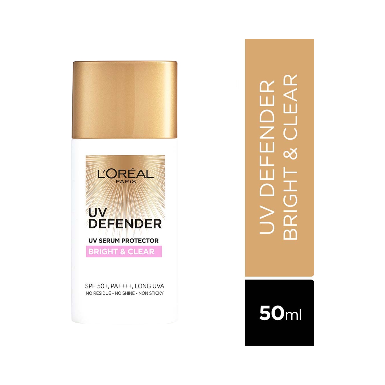 L'Oreal Paris | L'Oreal Paris UV Defender Serum Protector Sunscreen SPF 50 PA+++ - Bright & Clear (50ml)