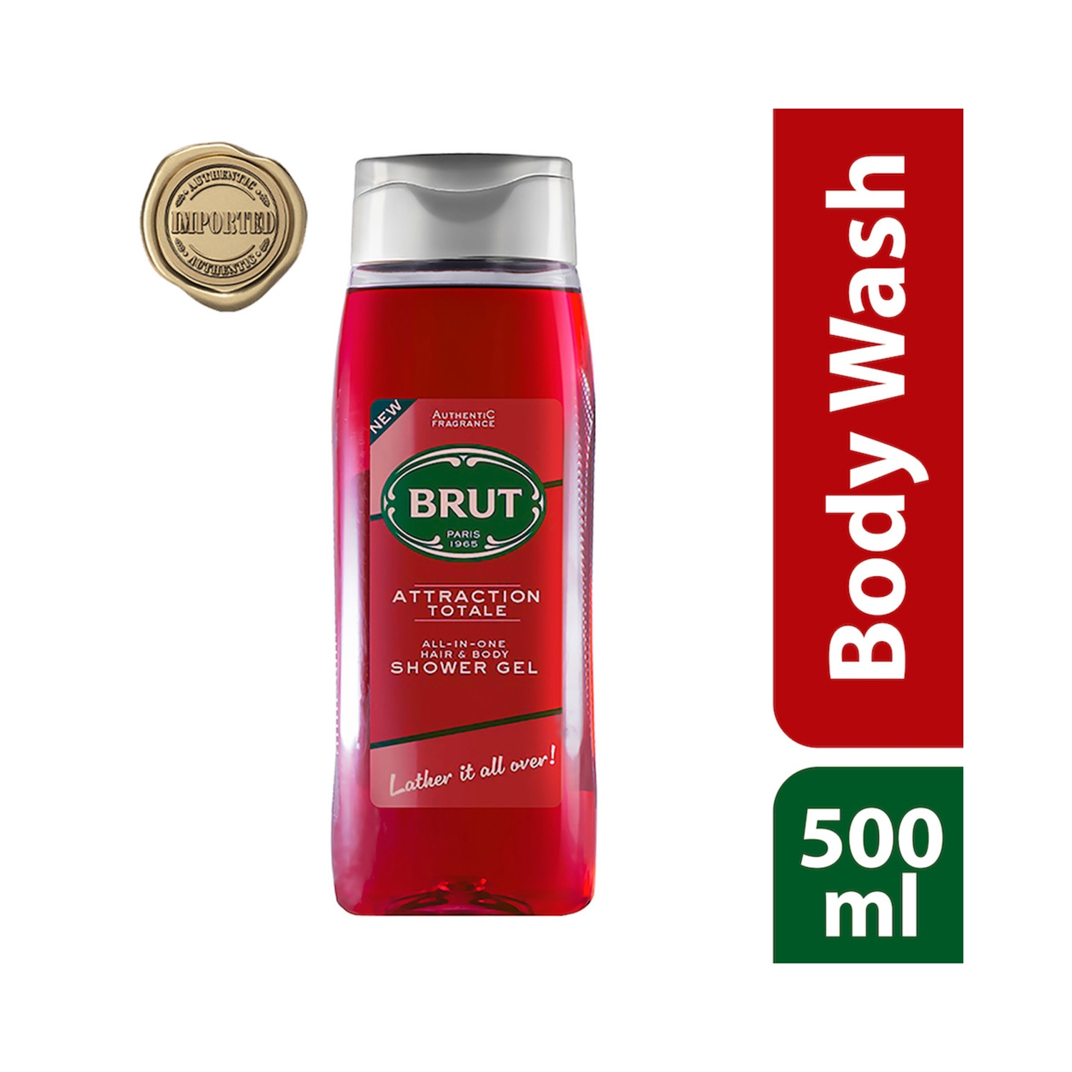 Brut | Brut Attraction Totale All-In-One Hair & Body Shower Gel (500ml)