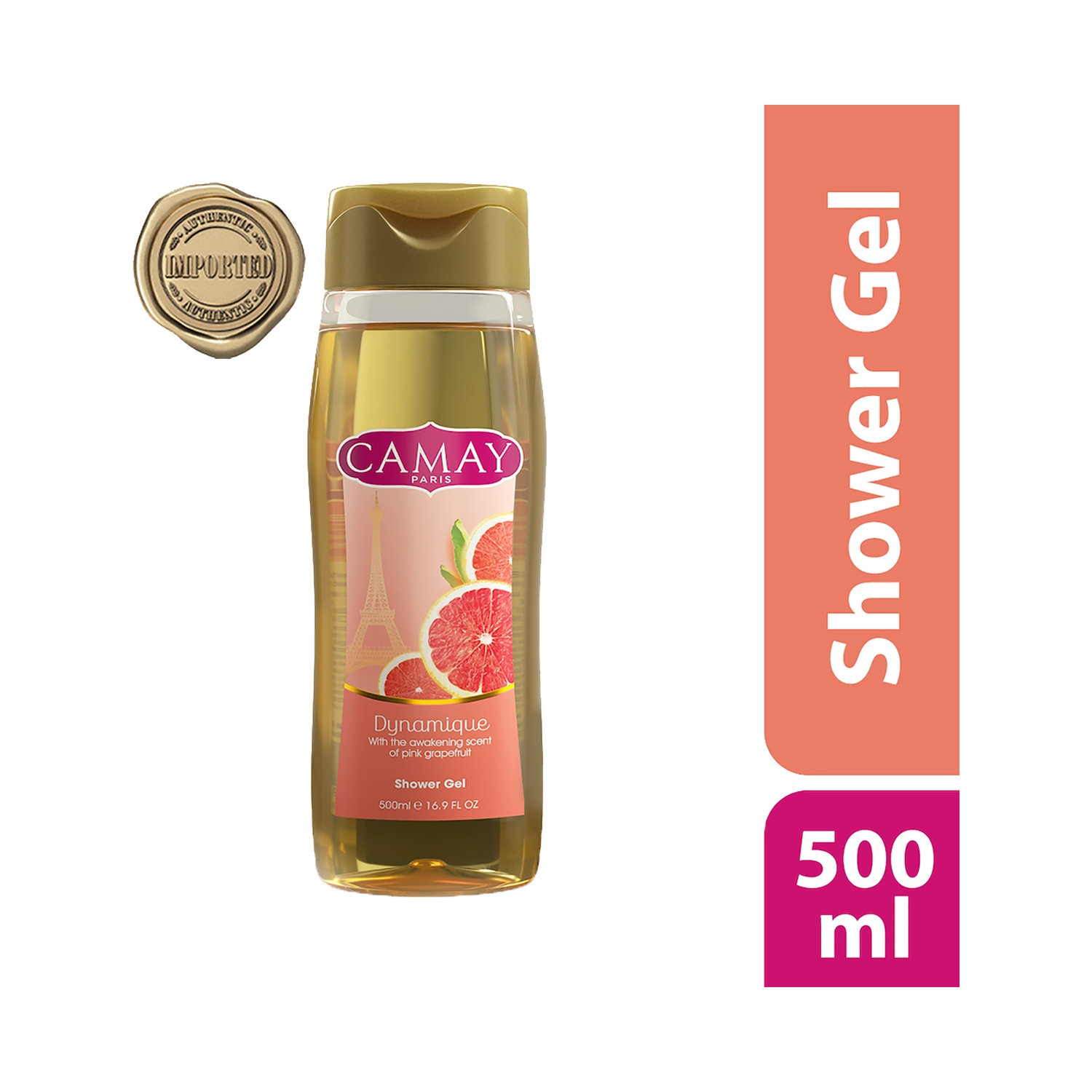 Camay | Camay Paris Dynamique Grapefruit Shower Gel with Natural Oils (500ml)