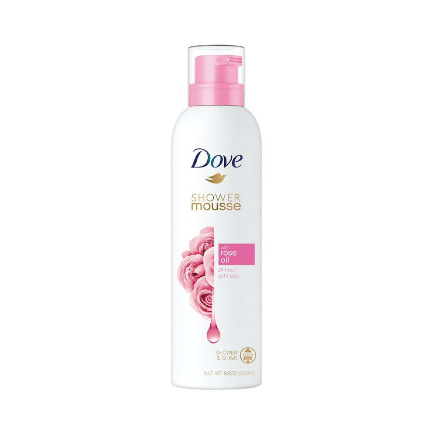 Dove Creamy Shower & Shaving Mousse With Rose Oil (200ml)