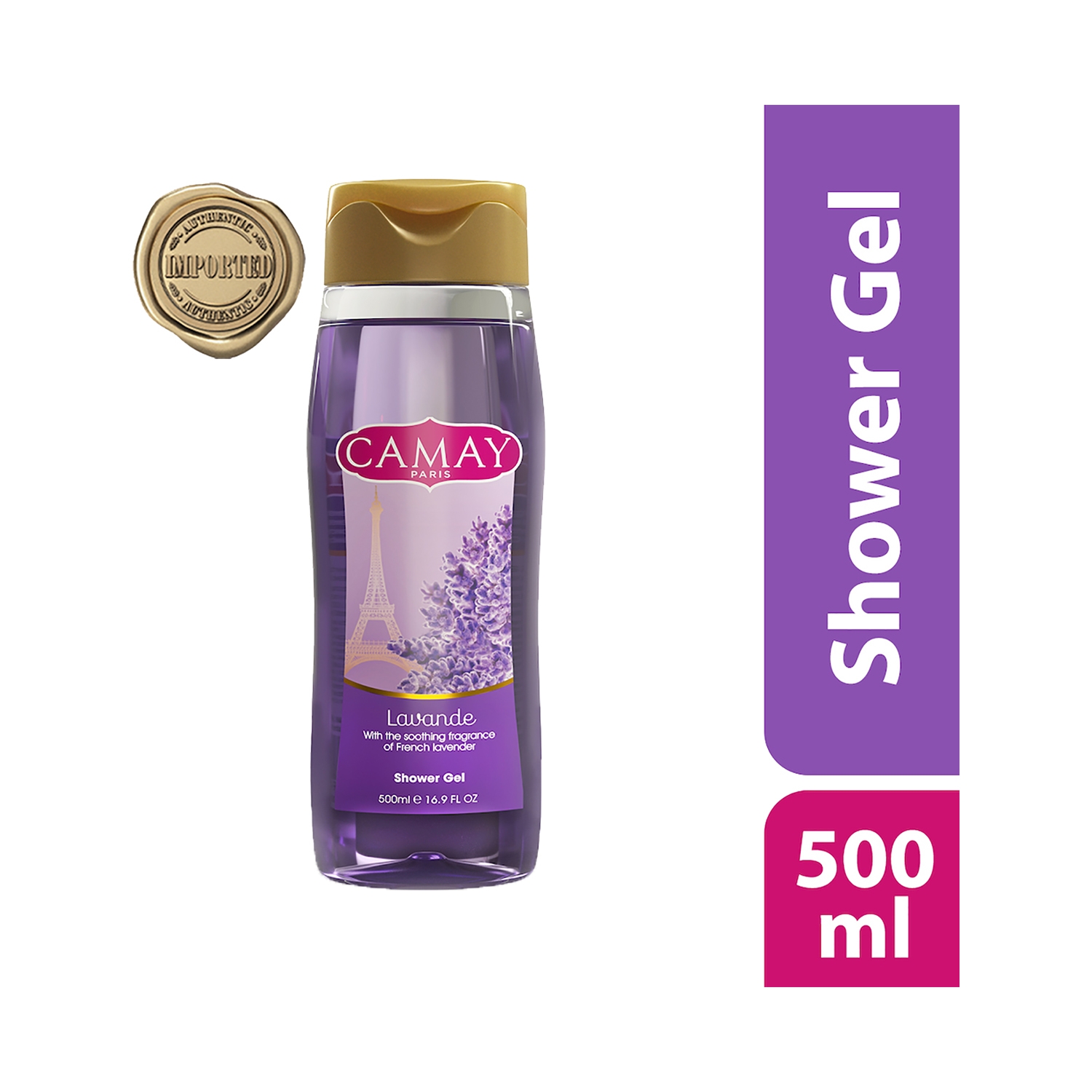 Camay | Camay Paris Lavender Shower Gel with Natural Oils (500ml)
